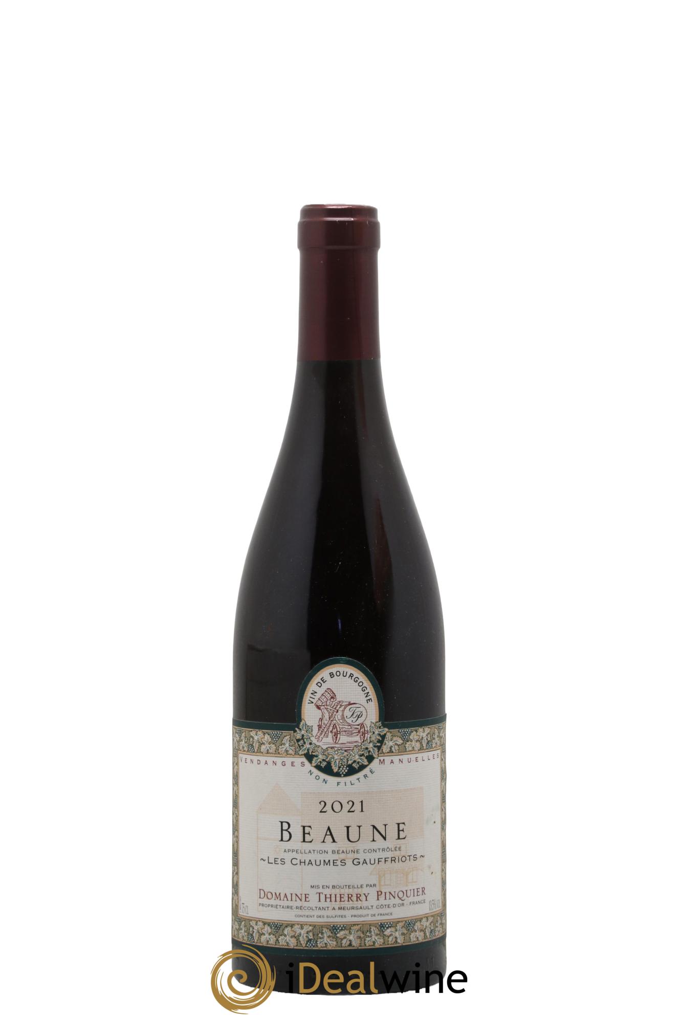 Beaune Les Chaumes Gauffriots Domaine Thierry Pinquier 2021 - Lot of 1 bottle - 0