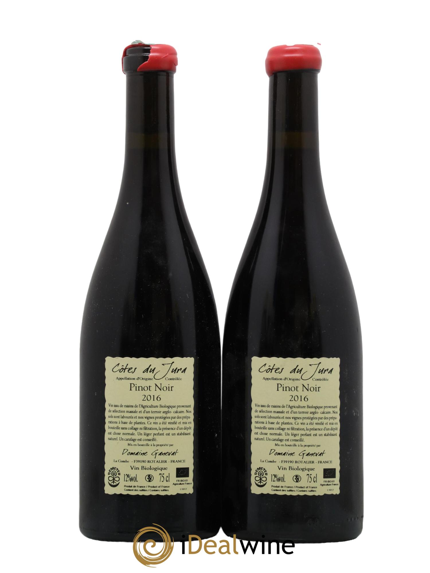 Côtes du Jura Cuvée Julien Jean-François Ganevat (Domaine) 2016 - Lot de 2 bouteilles - 1