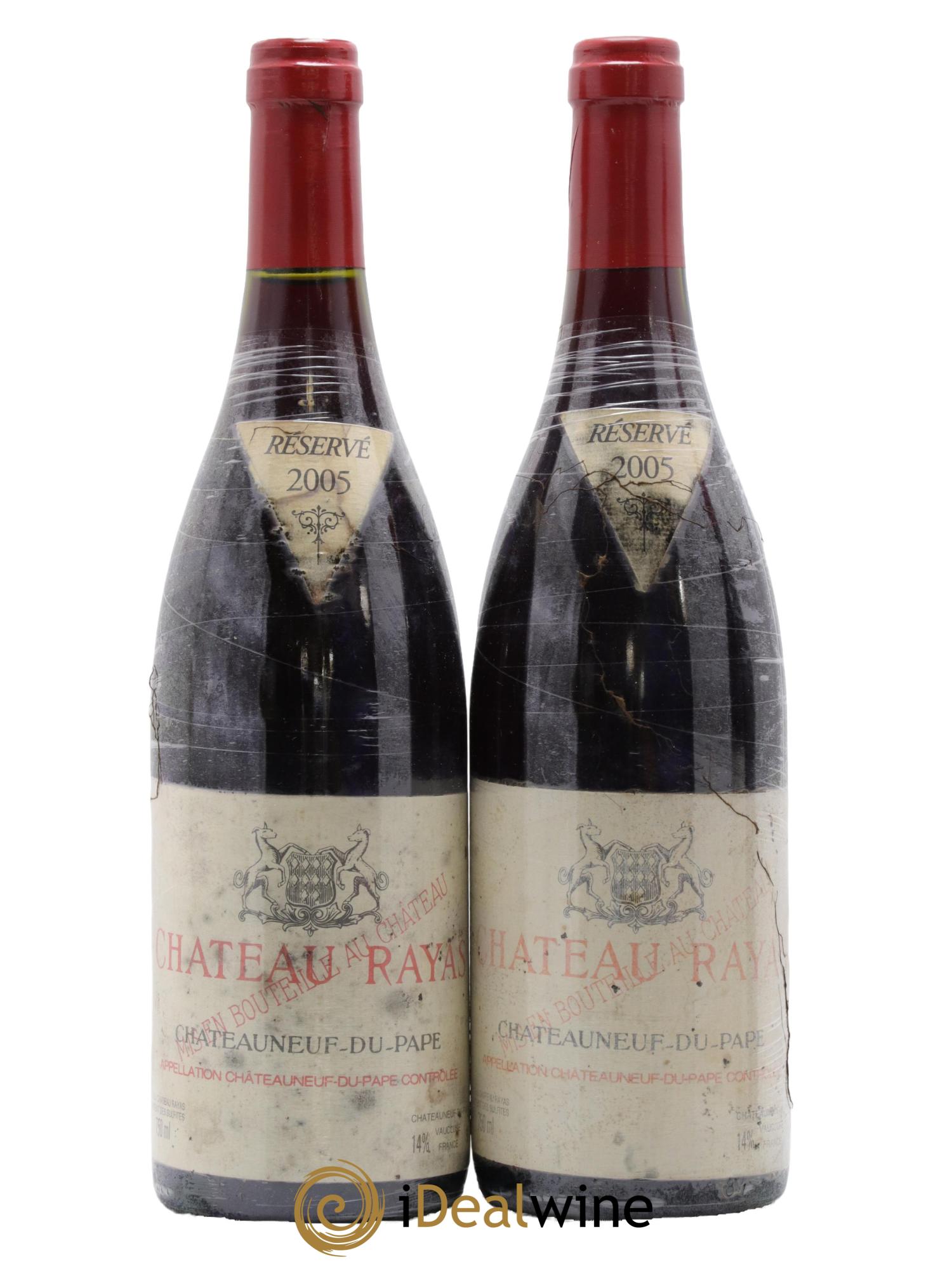 Châteauneuf-du-Pape Château Rayas Emmanuel Reynaud 2005 - Lot of 2 bottles - 0