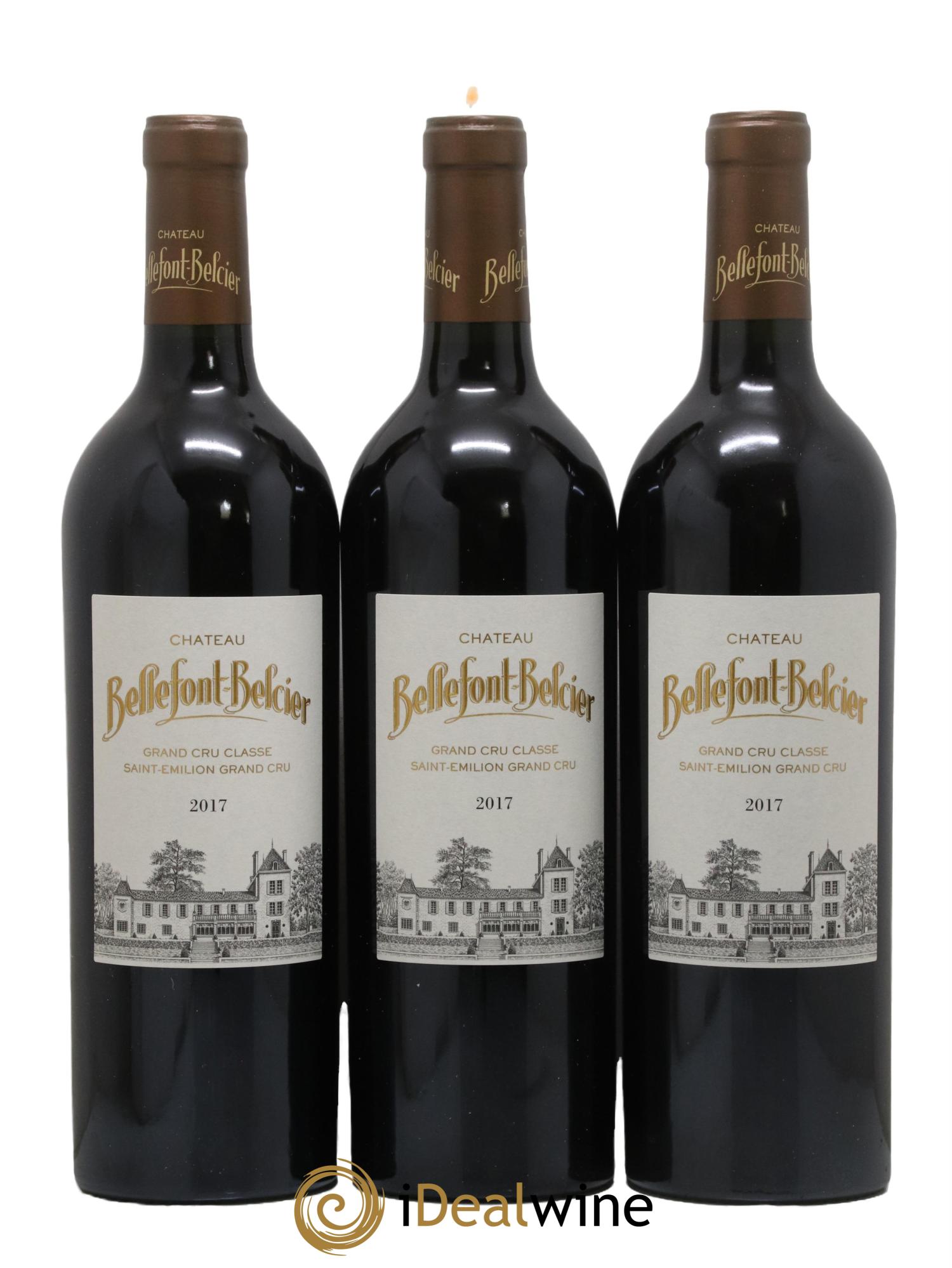 Château Bellefont-Belcier Grand Cru Classé 2017 - Lot de 3 bouteilles - 0