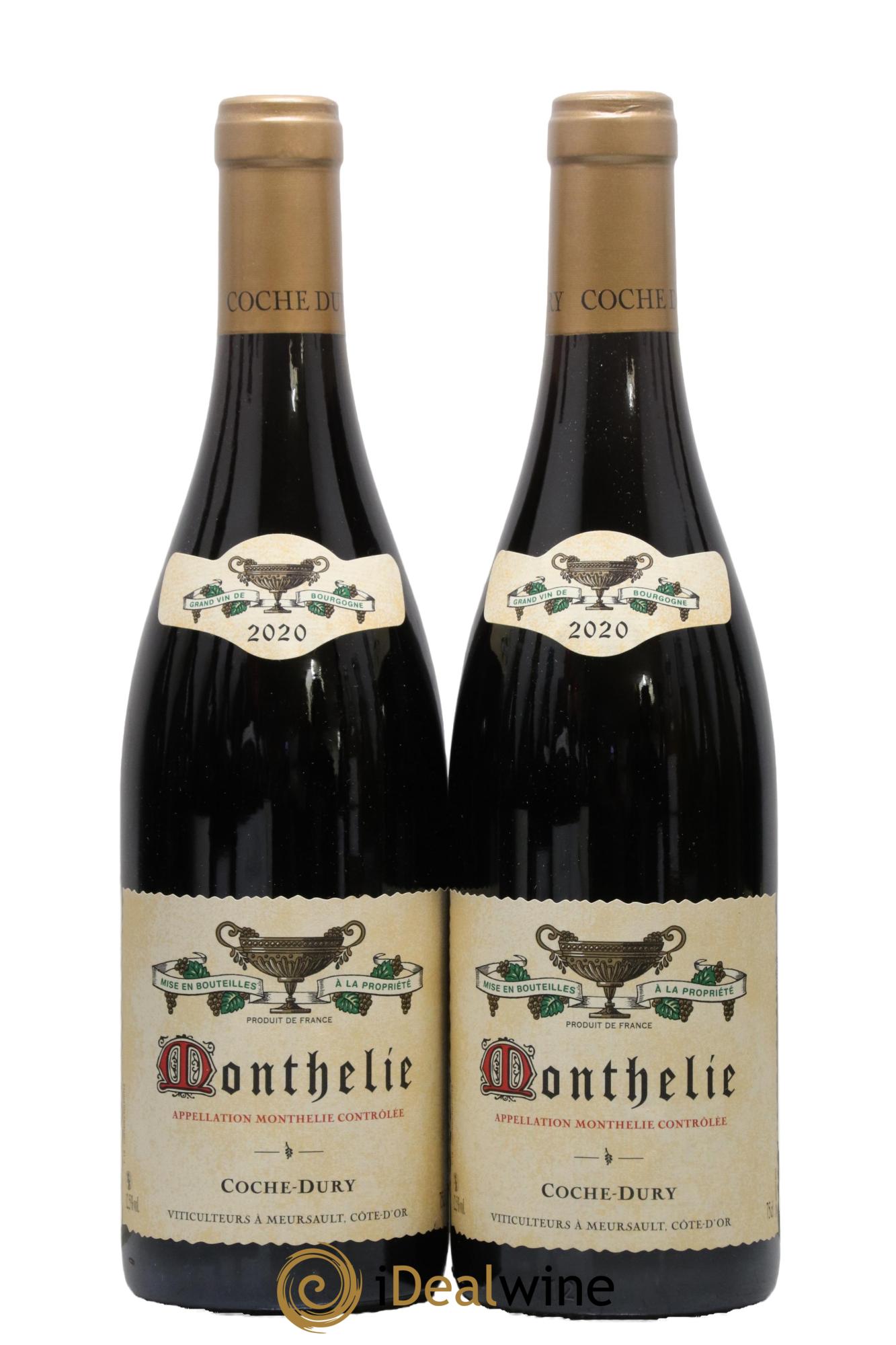 Monthélie Coche Dury (Domaine) 2020 - Lot de 2 bouteilles - 0