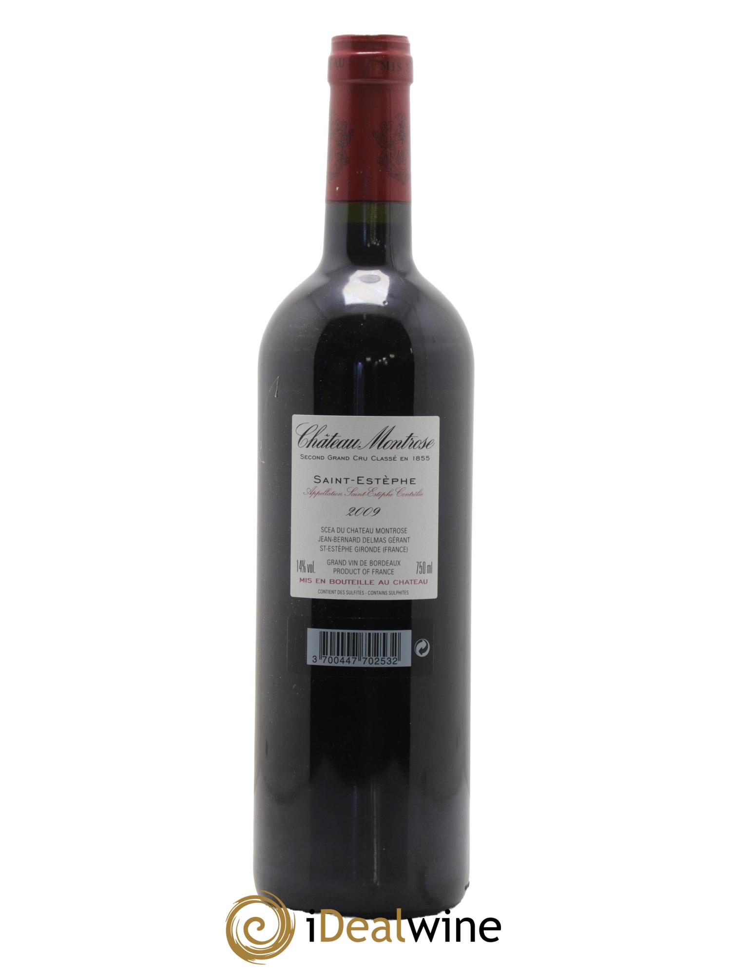 Château Montrose 2ème Grand Cru Classé 2009 - Lot de 1 bouteille - 1