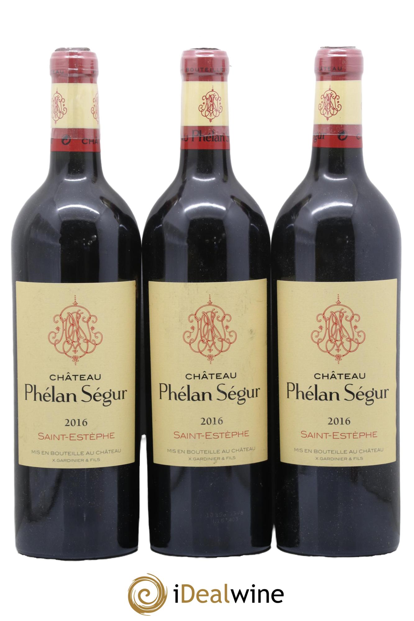 Château Phélan Ségur 2016 - Lot de 3 bouteilles - 0