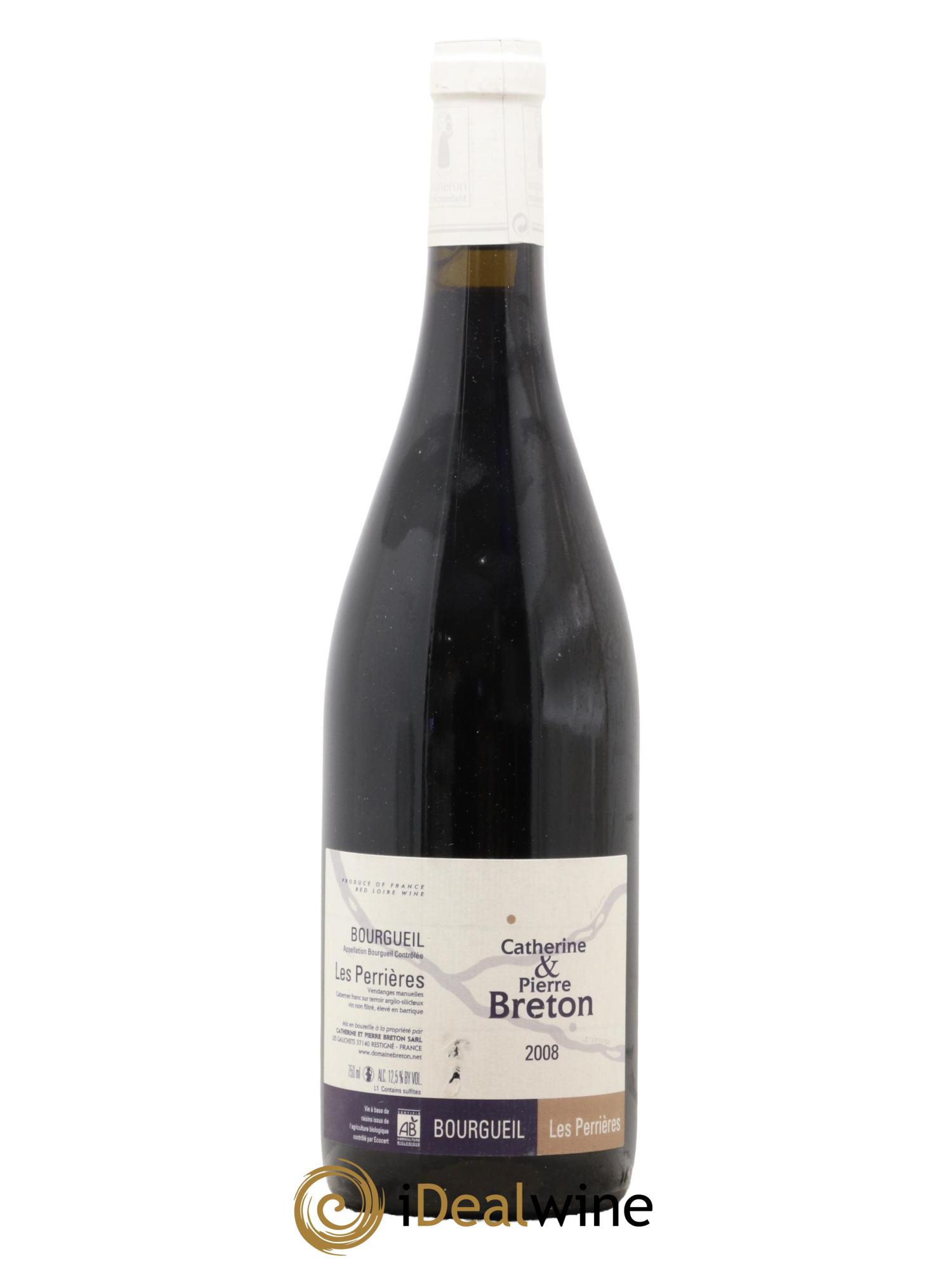 Bourgueil Les Perrières Catherine et Pierre Breton 2008 - Lotto di 1 bottiglia - 0