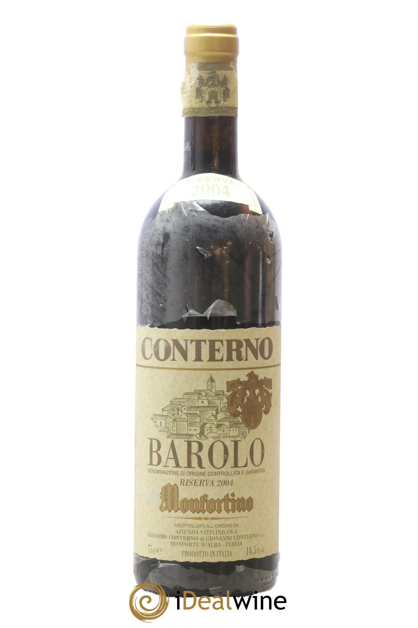 Barolo DOCG Riserva Monfortino Giacomo Conterno 2004 - Posten von 1 Flasche - 0