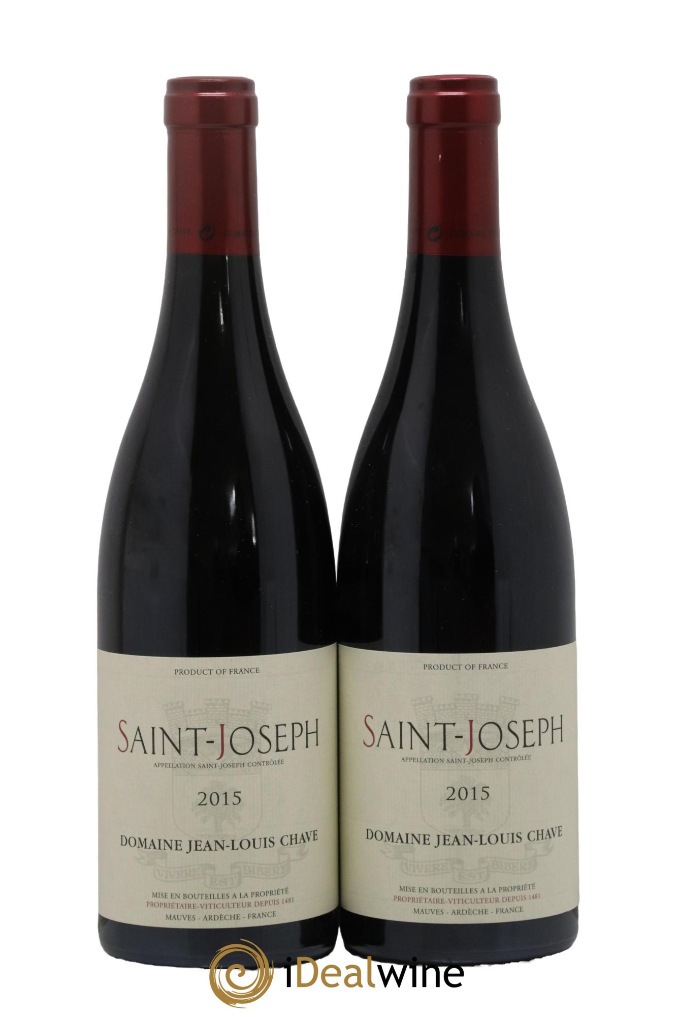 Saint-Joseph Jean-Louis Chave 2015 - Lot de 2 bouteilles - 0