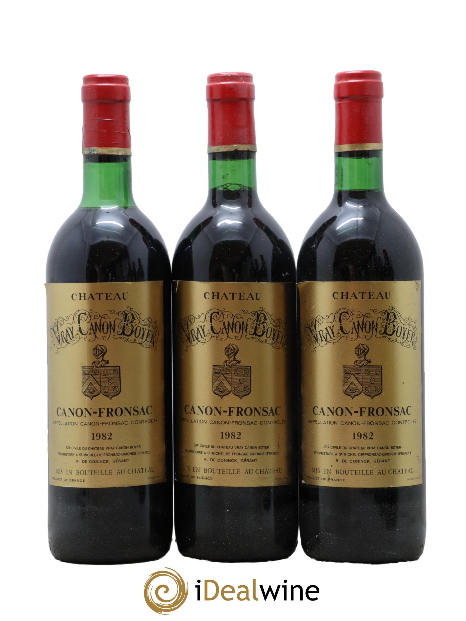 Canon-Fronsac Chateau Vray Canon Boyer 1982 - Lot de 12 bouteilles - 4