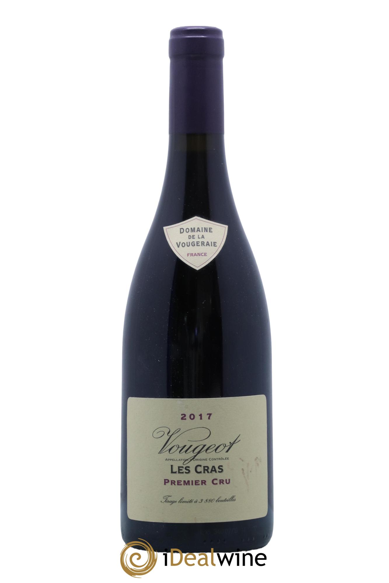 Vougeot 1er Cru Les Cras La Vougeraie 2017 - Lot de 1 bouteille - 0