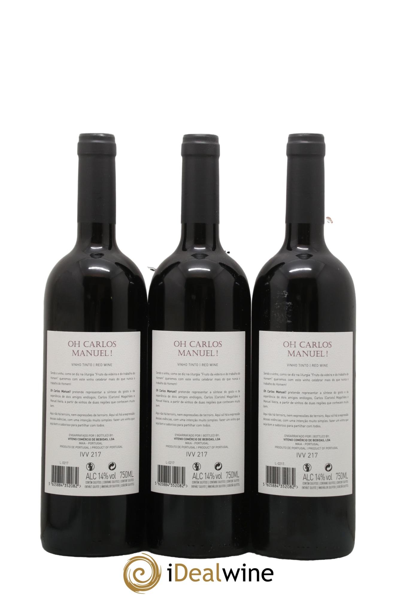 Portugal Oh Carlos Manuel Viteno Comercio De Bebidas 2017 - Lot of 3 bottles - 1