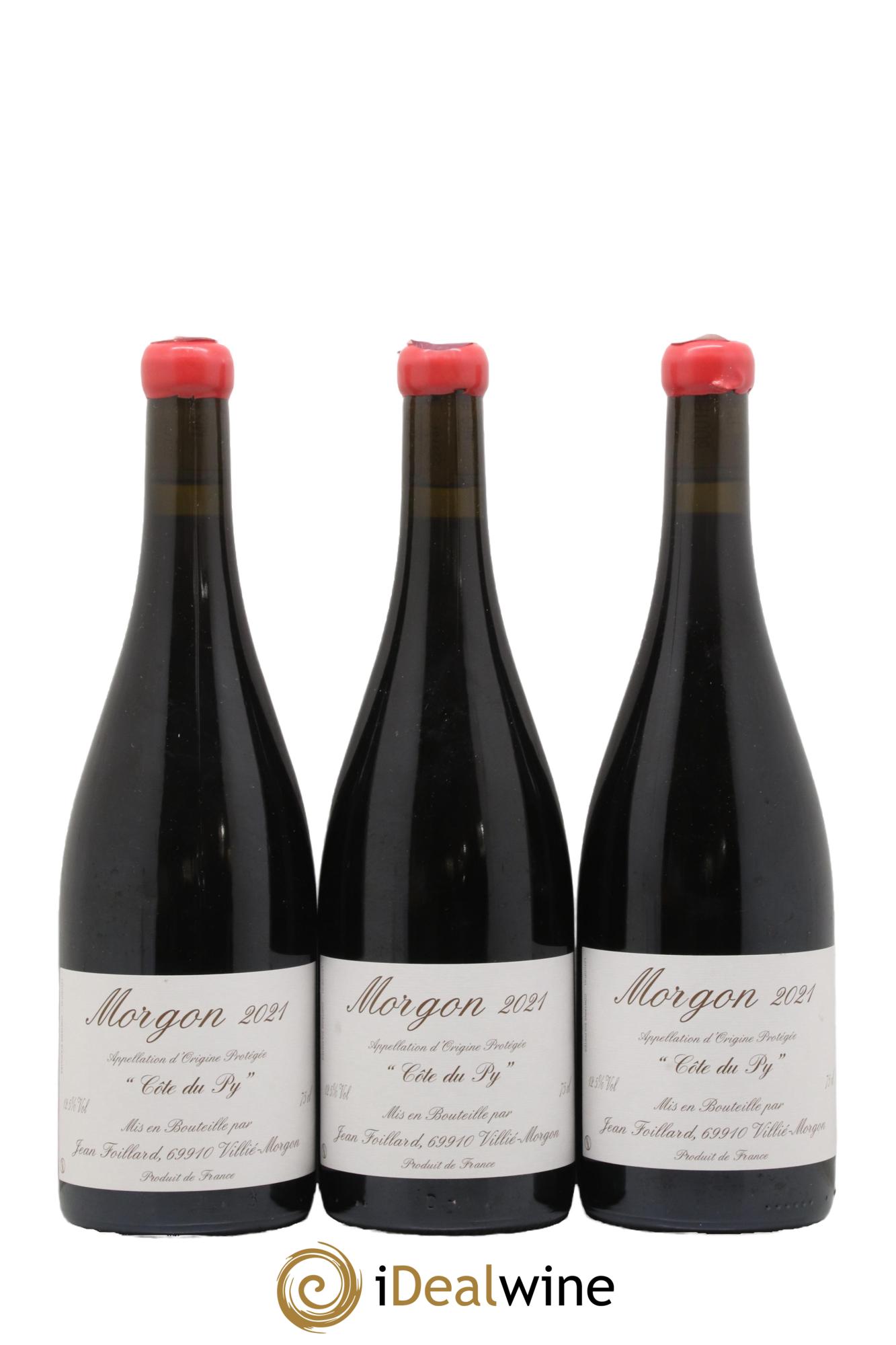 Morgon Côte du Py Jean Foillard 2021 - Lot de 3 bouteilles - 0
