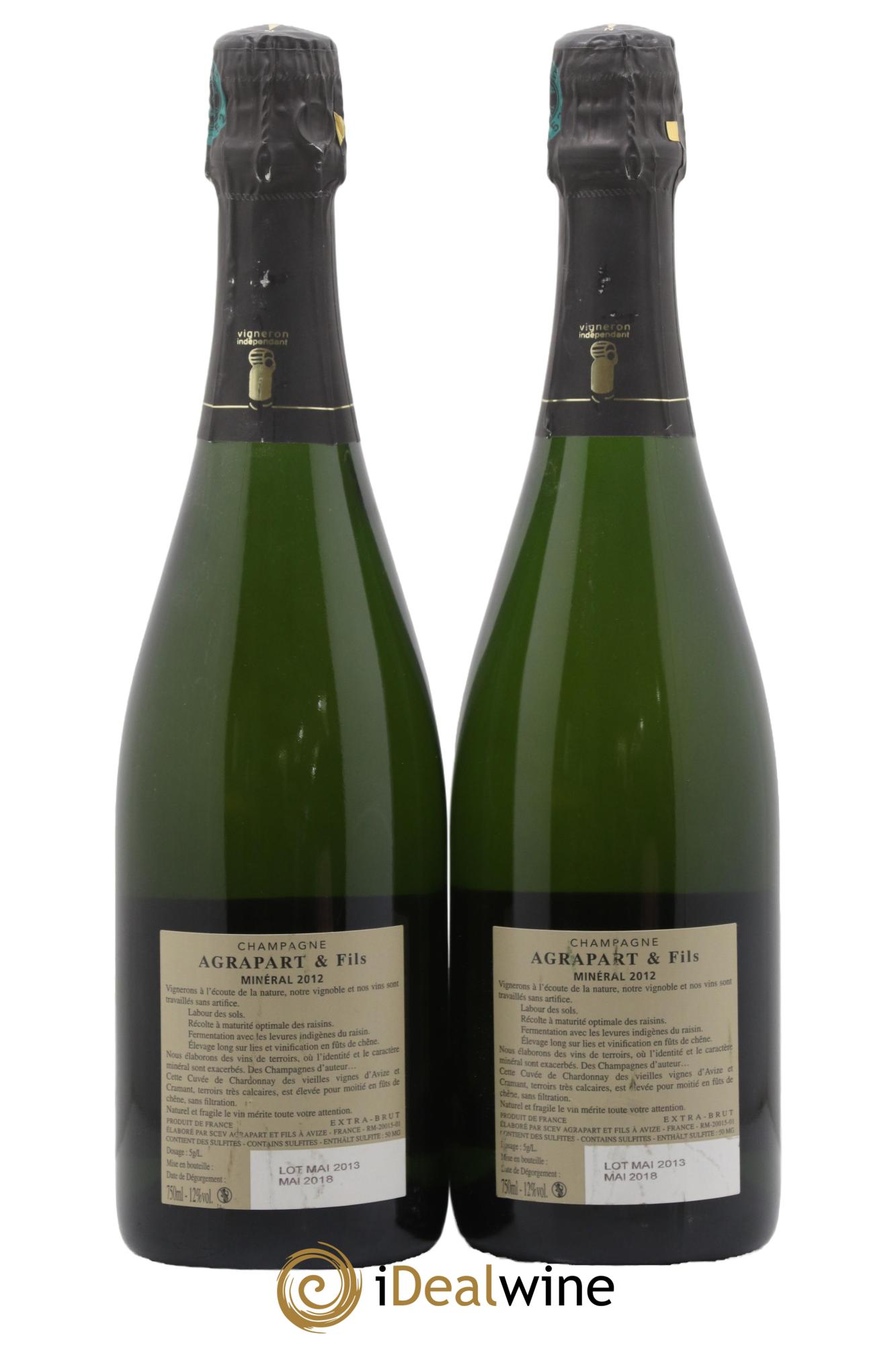 Minéral Blanc de Blancs Extra-Brut Agrapart & Fils 2012 - Lot de 2 bouteilles - 1