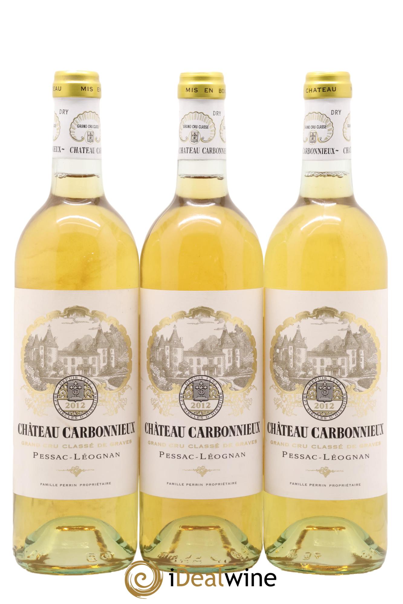 Château Carbonnieux Cru Classé de Graves 2012 - Lot de 3 bouteilles - 0