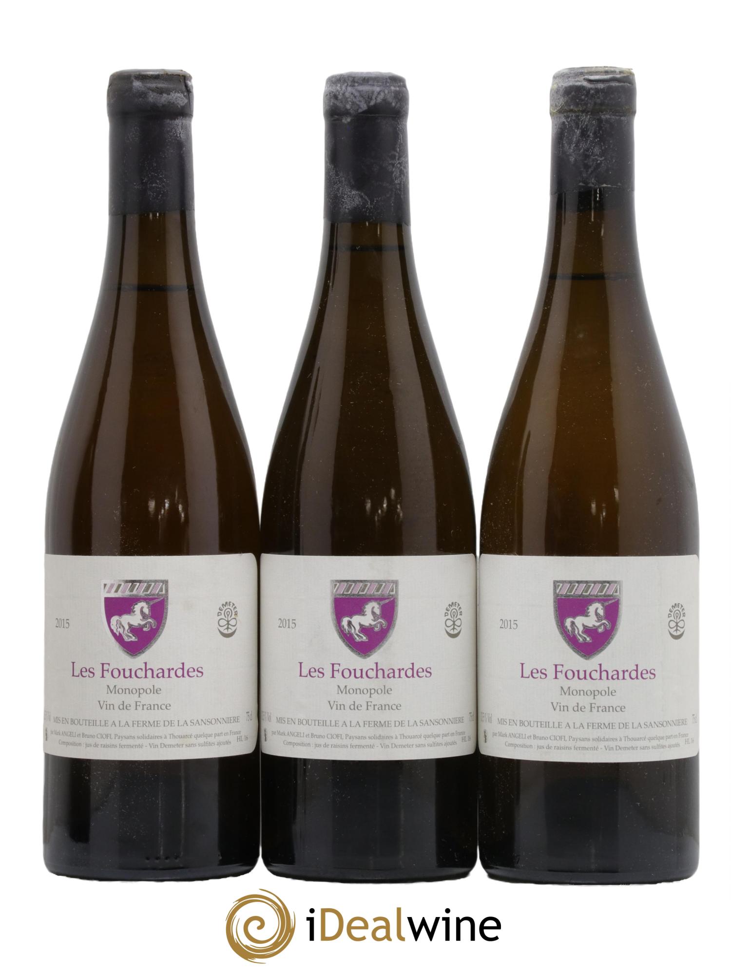 Vin de France Les Fouchardes Mark Angeli (Domaine) - Ferme de la Sansonnière 2015 - Lotto di 3 bottiglie - 0
