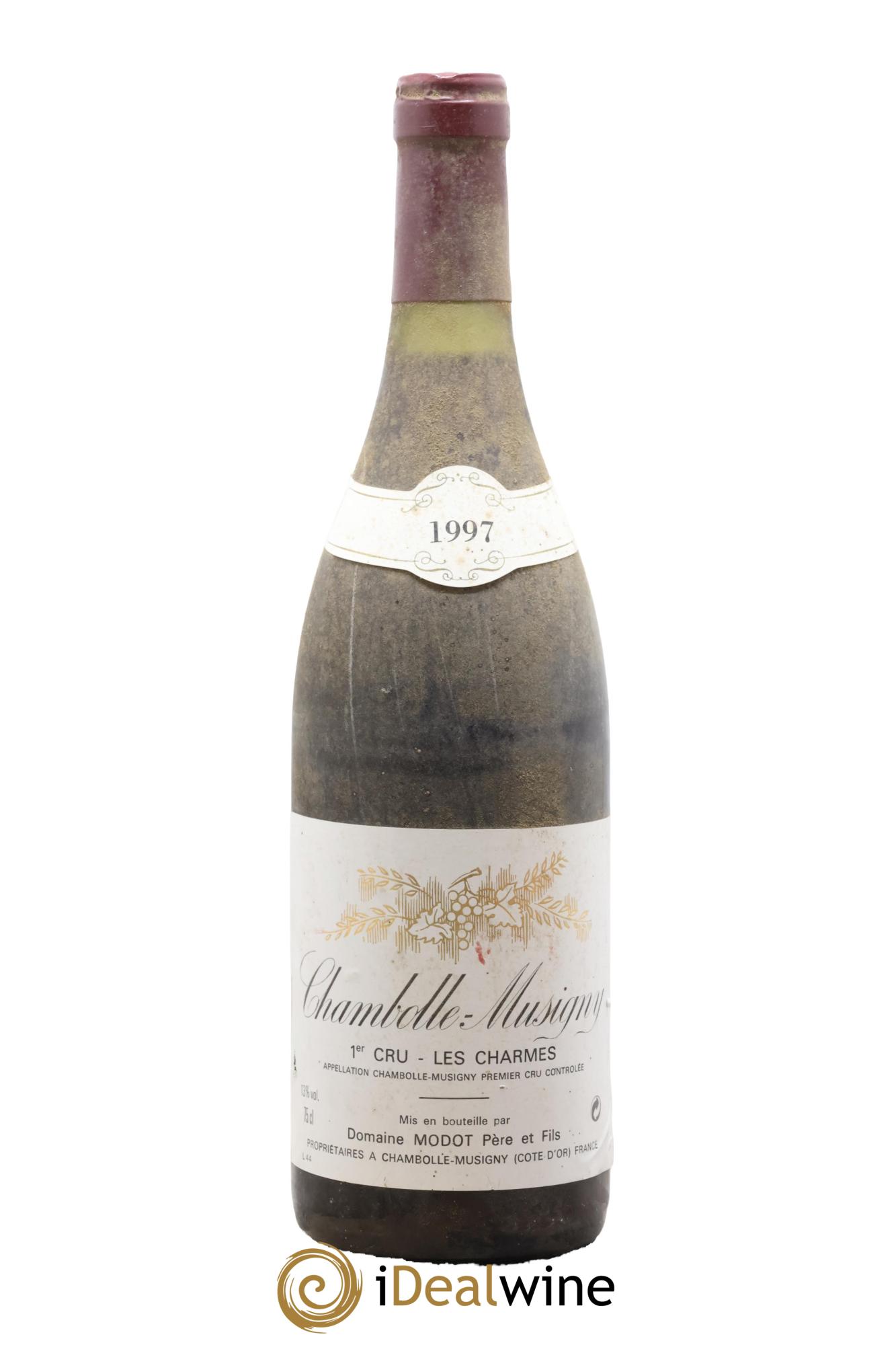 Chambolle-Musigny 1er Cru Les Charmes Domaine Modot père et fils 1997 - Lote de 1 botella - 0