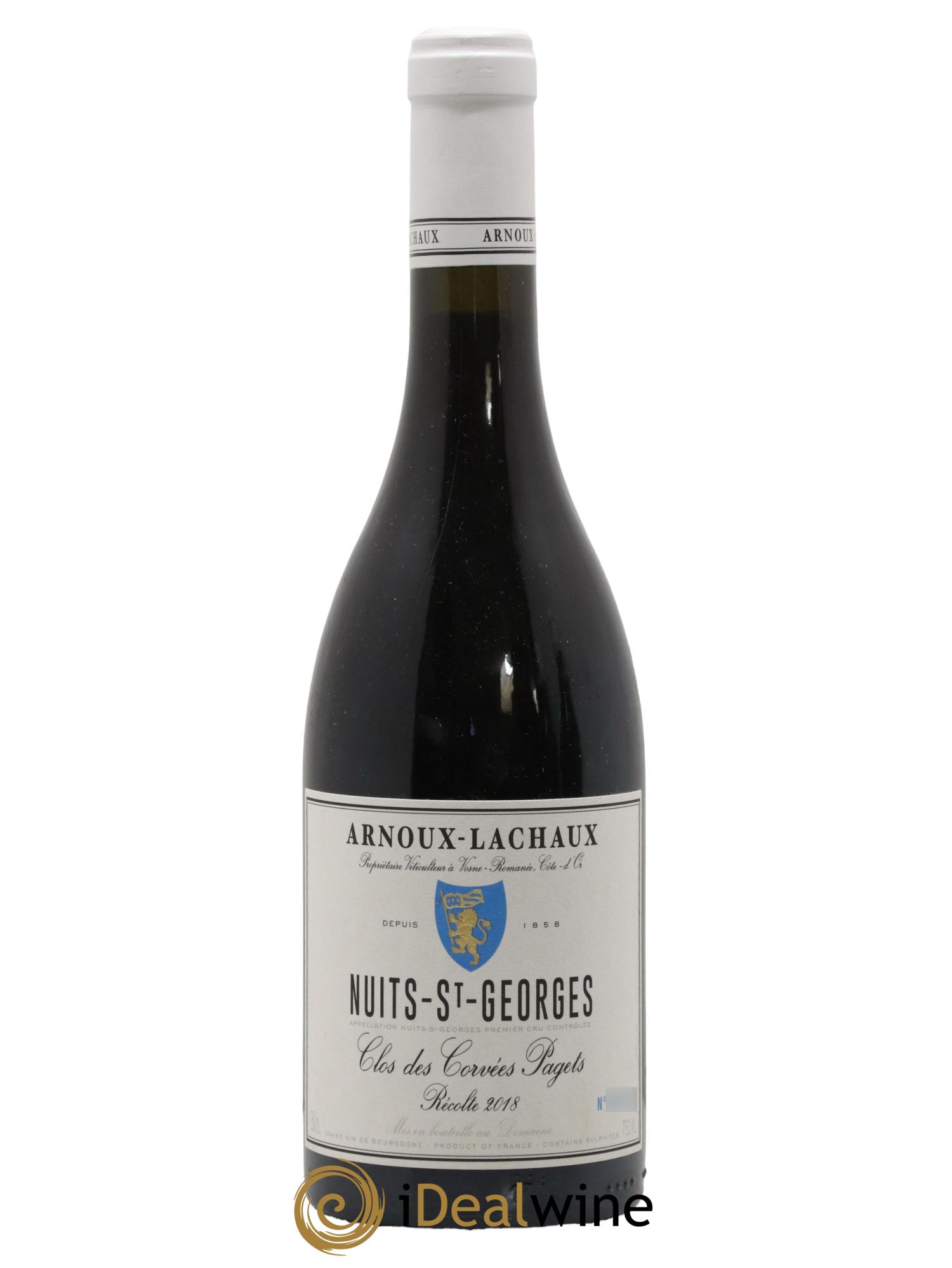 Nuits-Saint-Georges 1er Cru Clos des Corvées Pagets Arnoux-Lachaux (Domaine)  2018 - Lot de 1 bouteille - 0