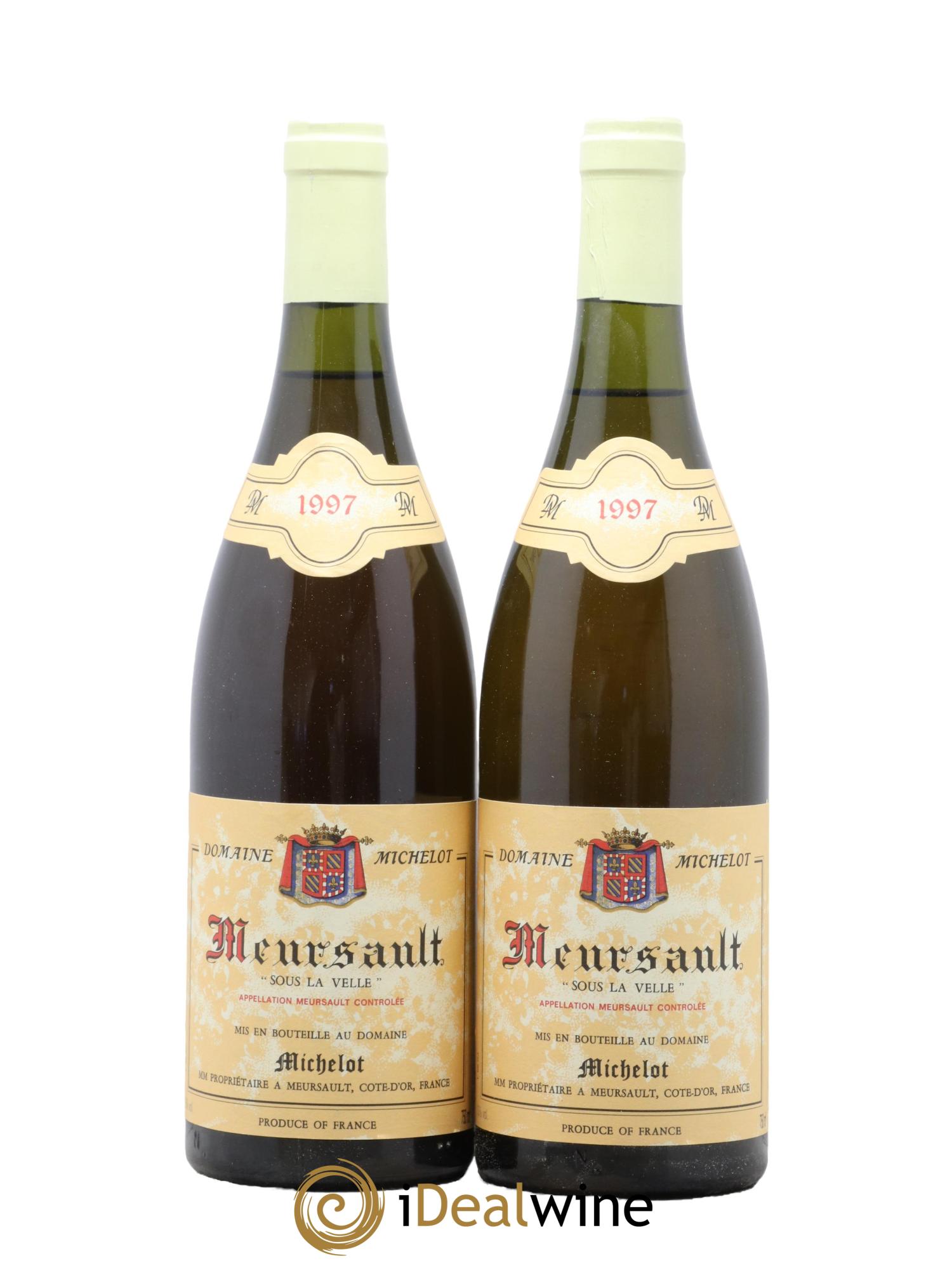 Meursault Sous La Velle Domaine Michelot 1997 - Lot de 2 bouteilles - 0