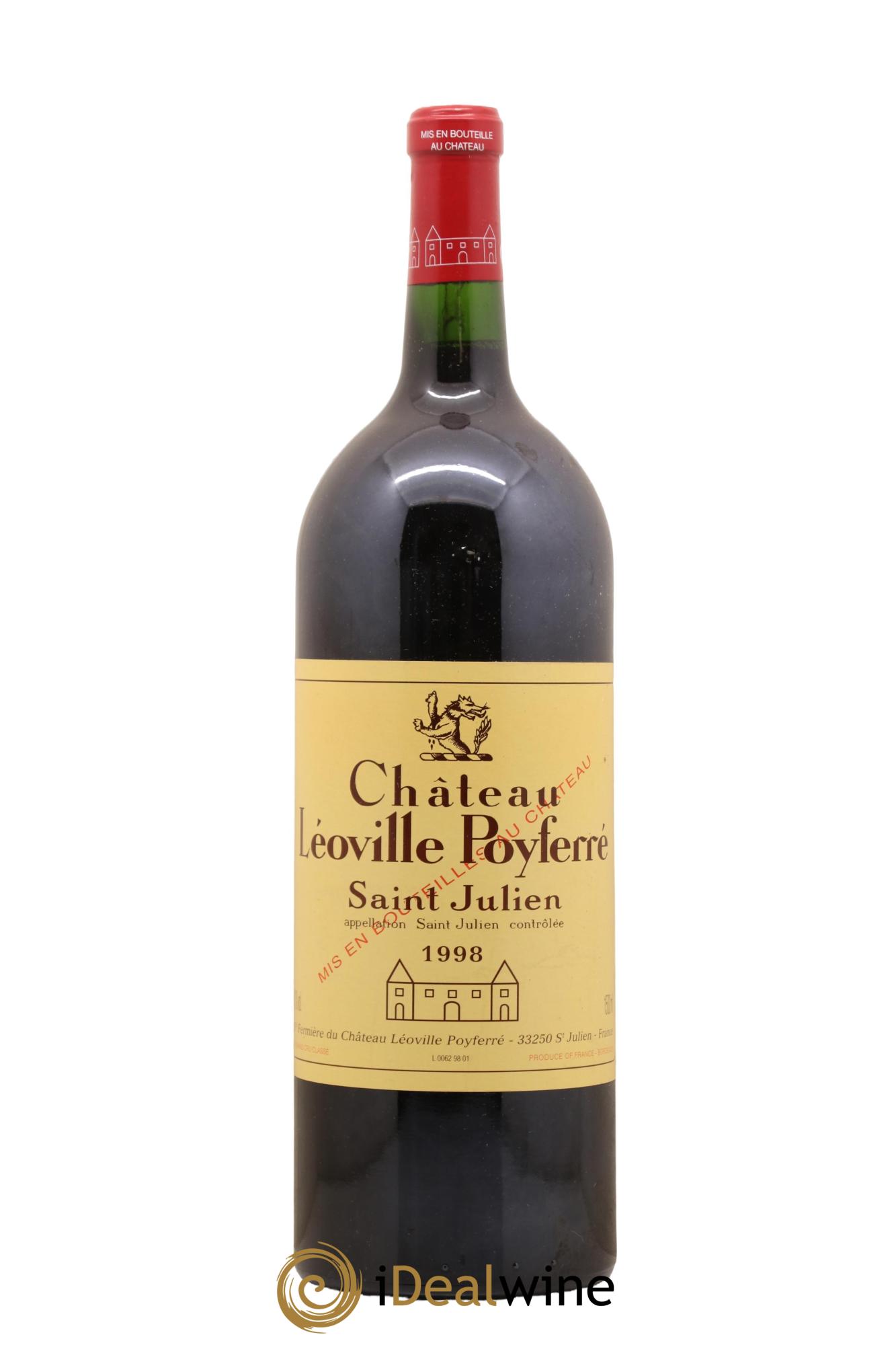 Château Léoville Poyferré 2ème Grand Cru Classé 1998 - Lot de 1 magnum - 0
