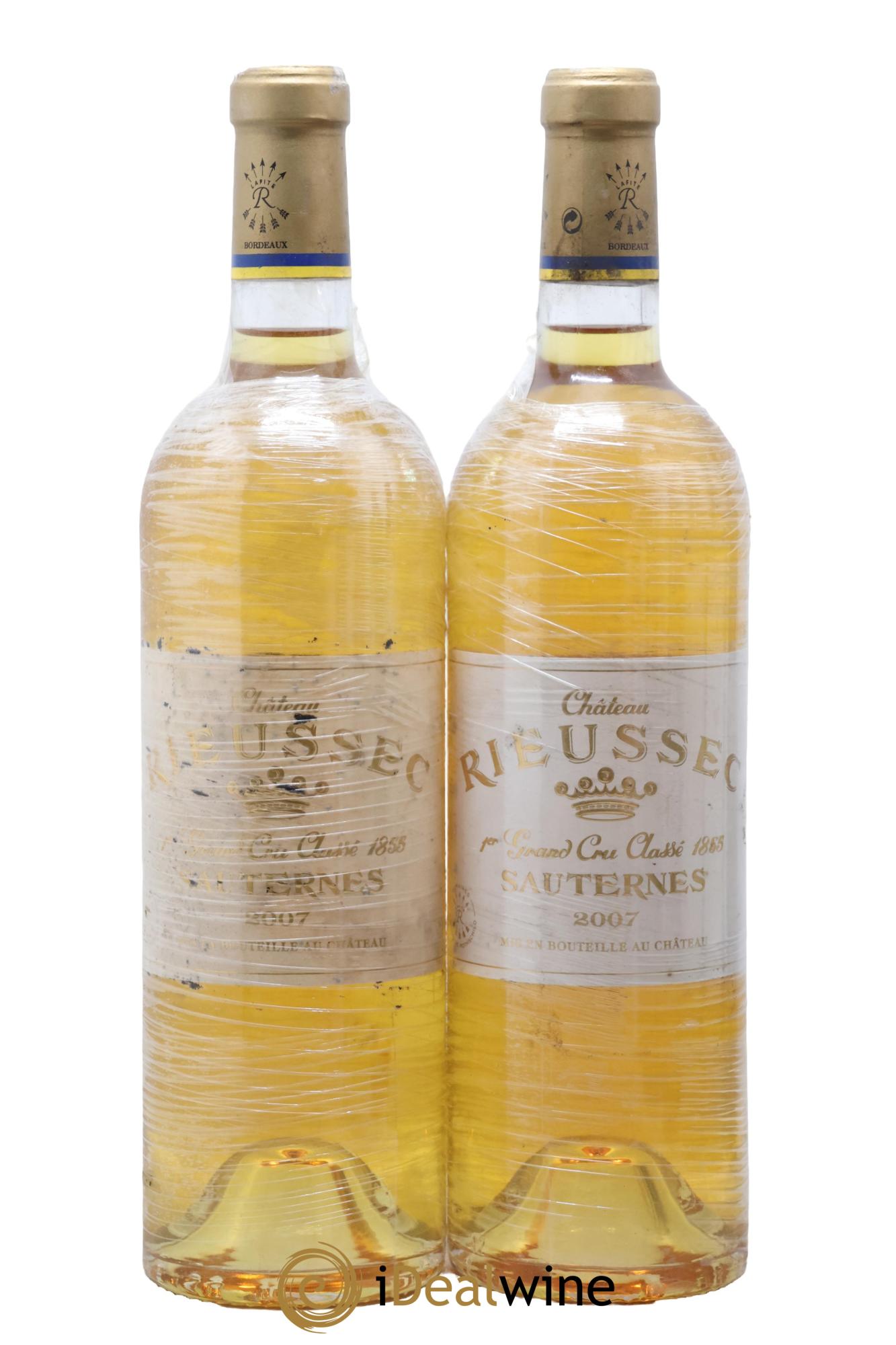 Château Rieussec 1er Grand Cru Classé 2007 - Lotto di 2 bottiglie - 0