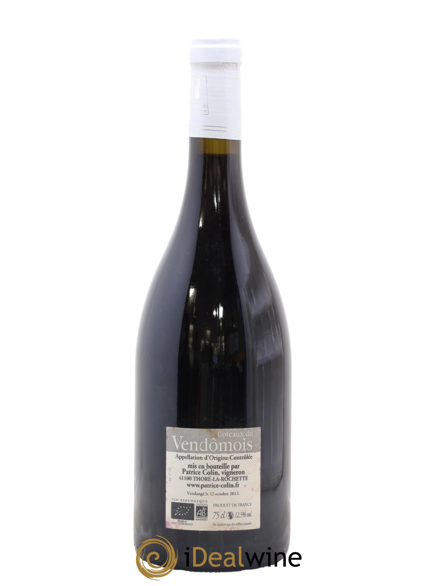 Divers Coteaux Du Vendômois Intuition Patrice Colin 2012 - Posten von 1 Flasche - 1