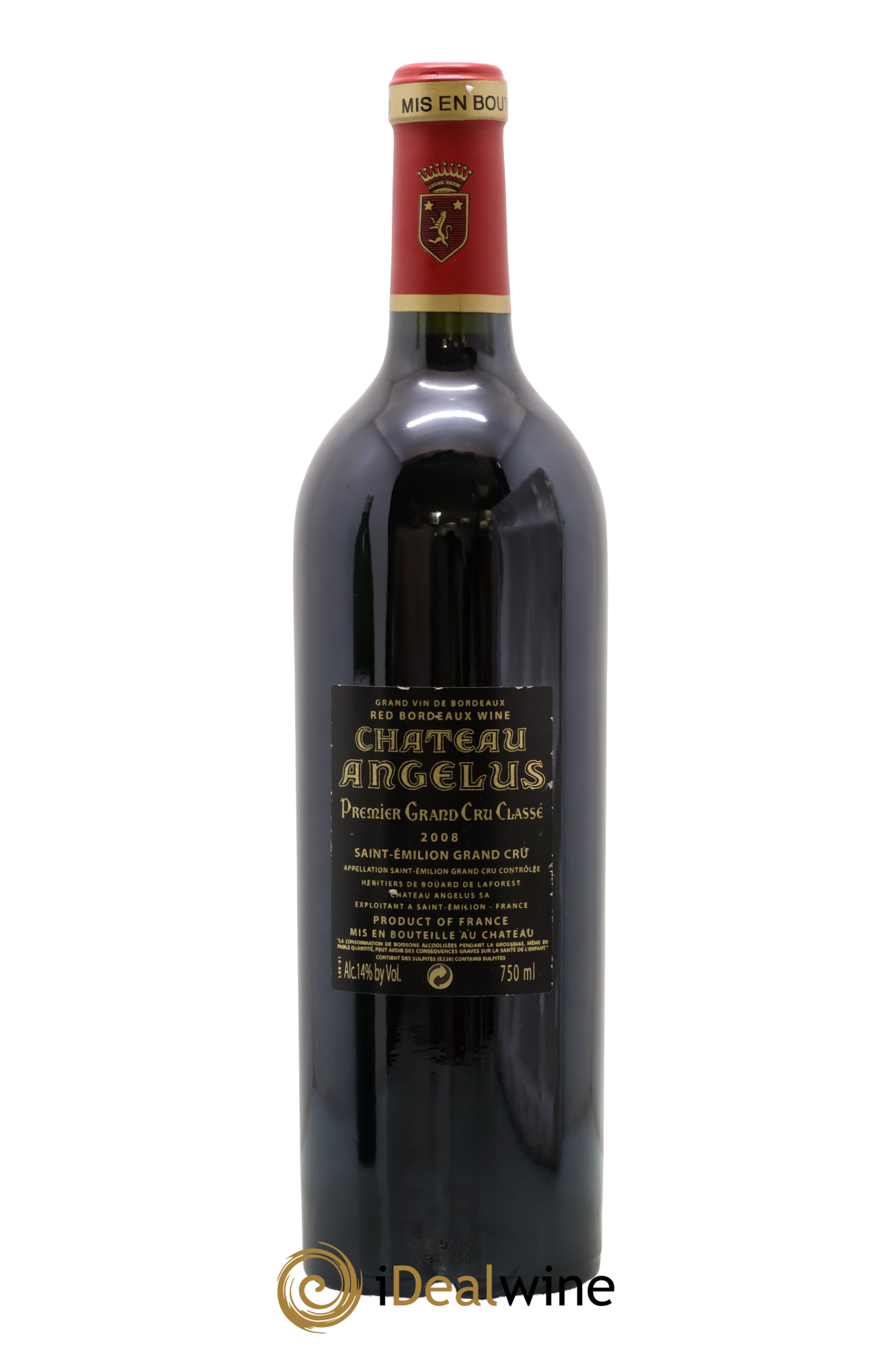 Château Angélus 1er Grand Cru Classé A 2008 - Lot of 1 bottle - 1