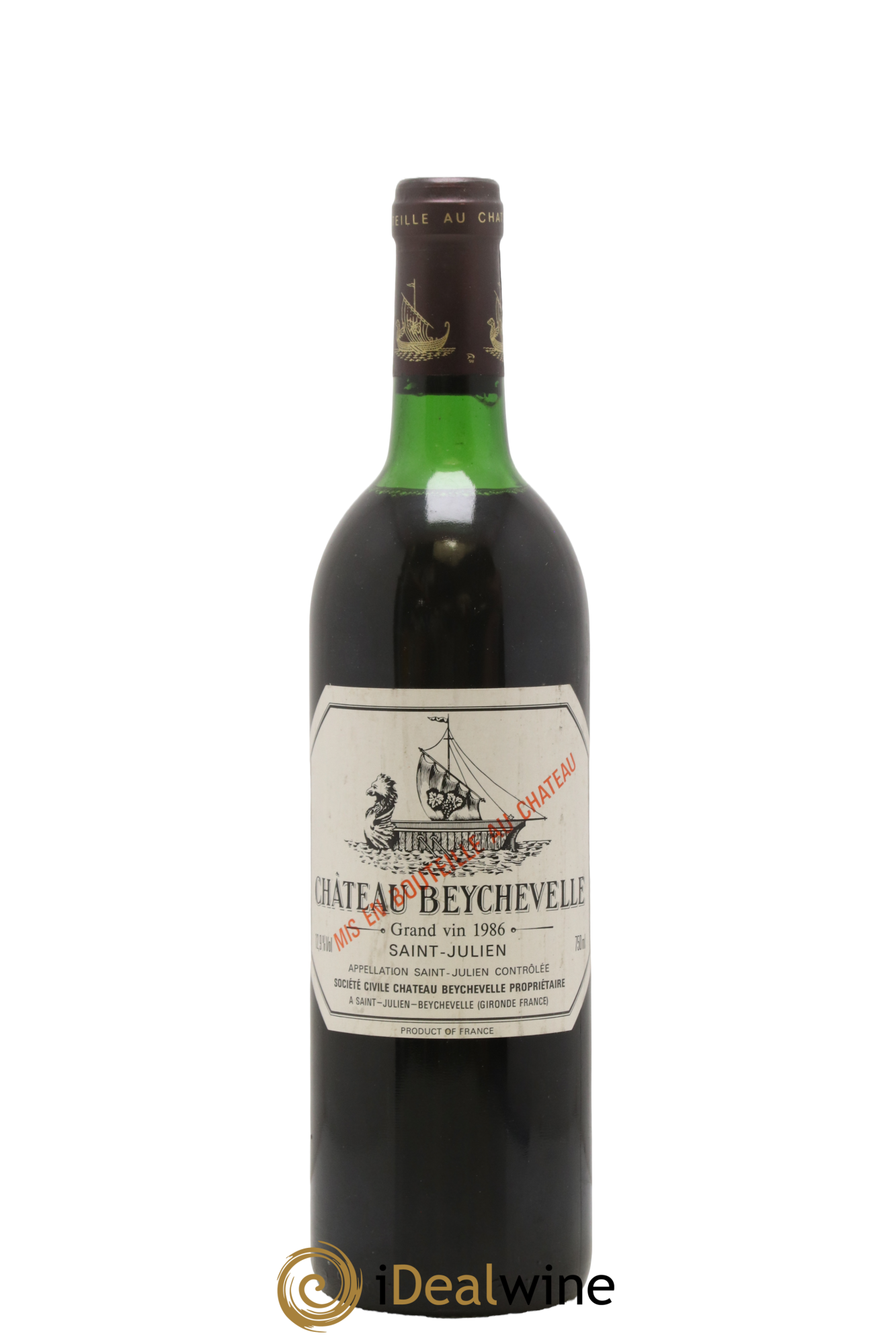 Château Beychevelle 4ème Grand Cru Classé 1986 - Lot de 1 bouteille - 0