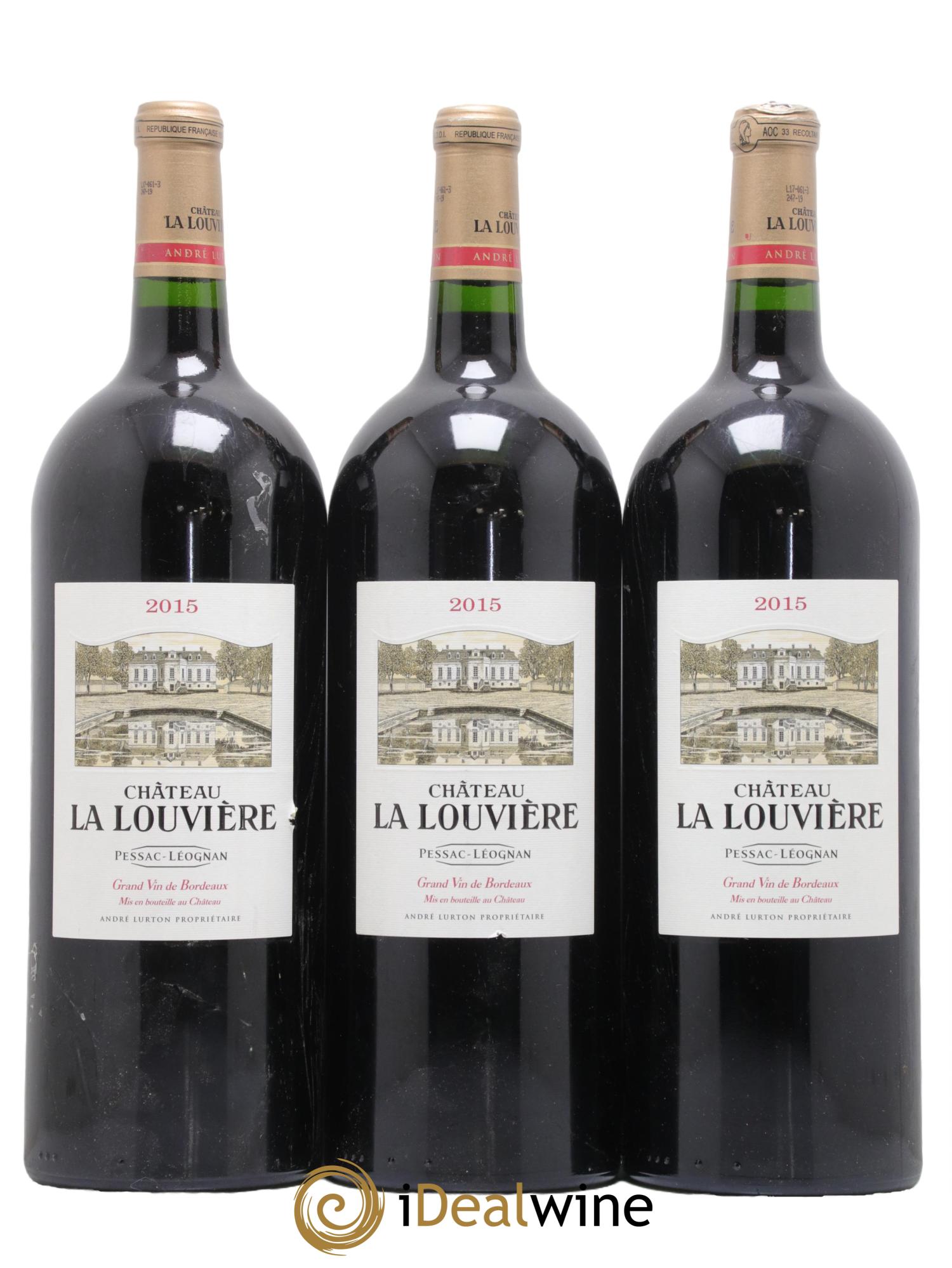 Château la Louvière 2015 - Lot de 3 magnums - 0