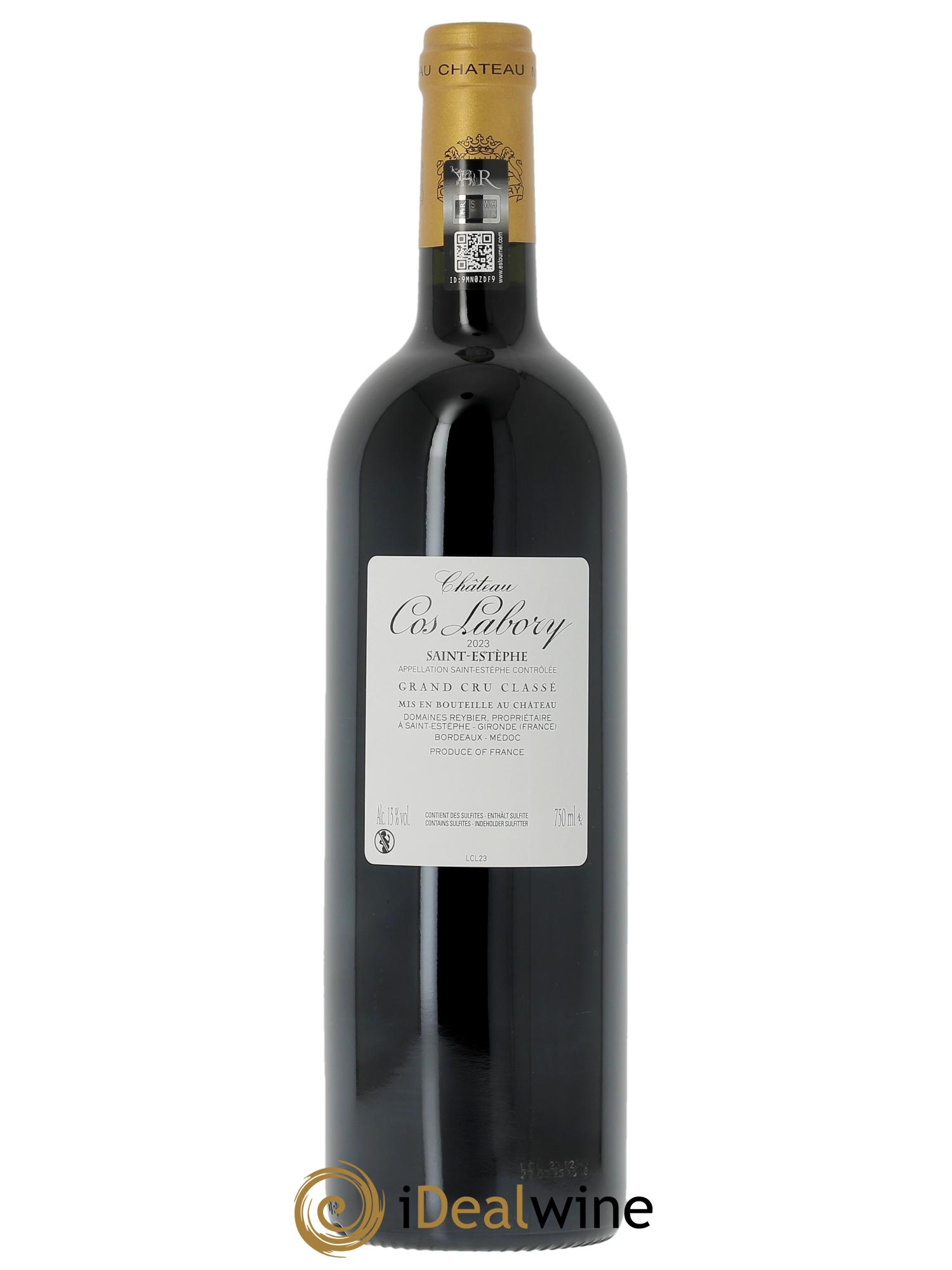 Château Cos Labory 5ème Grand Cru Classé (Original-holzkiste ab 6 Fl.) 2023 - Posten von 1 Flasche - 1
