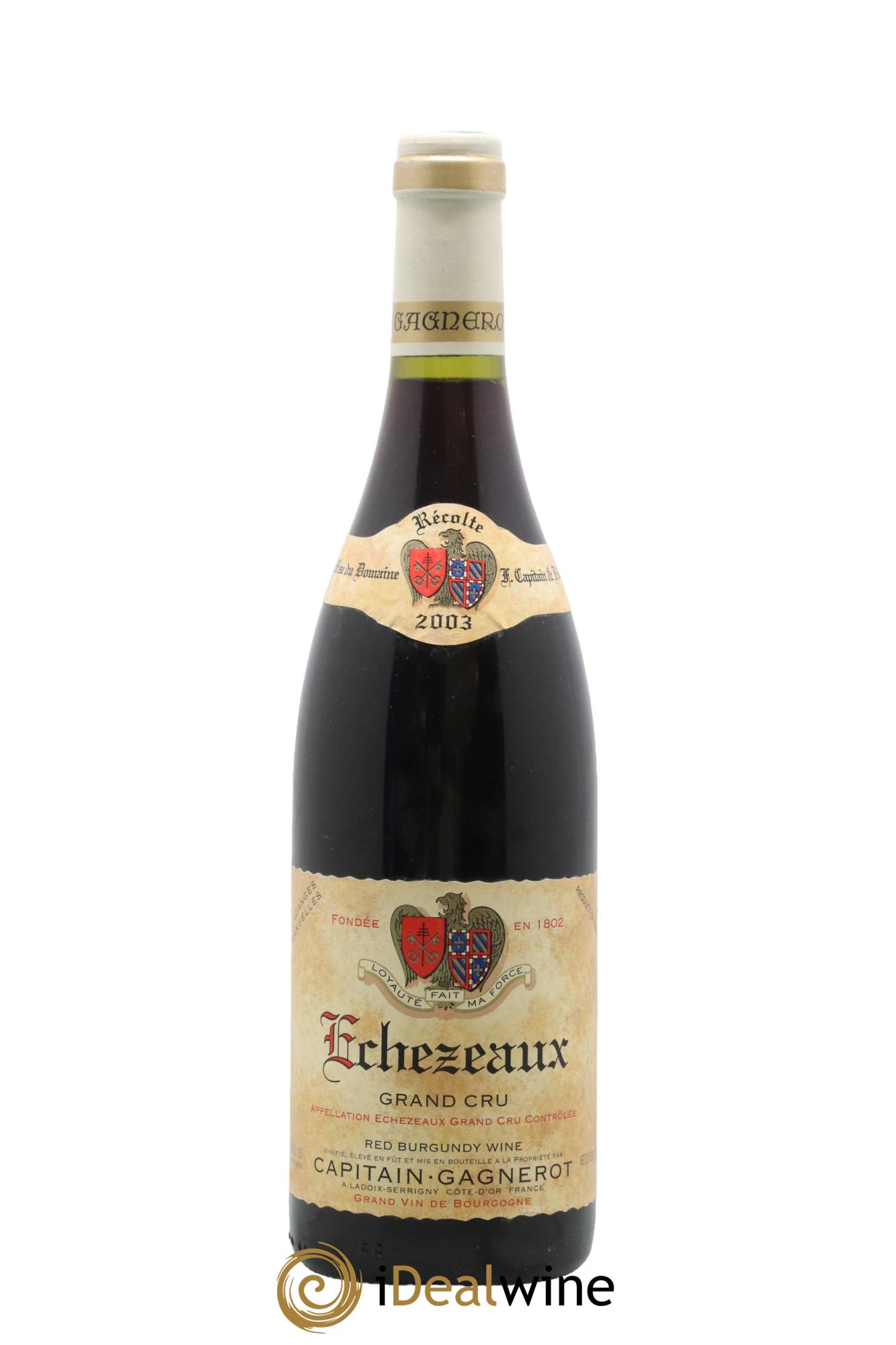 Echezeaux Grand Cru Capitain-Gagnerot 2003 - Lot de 1 bouteille - 0