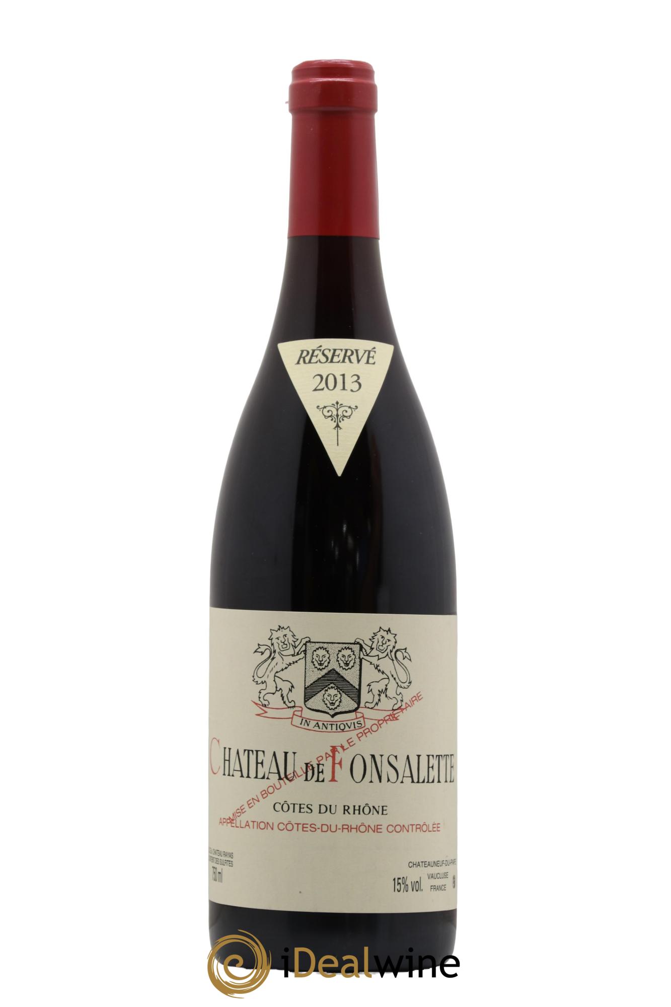 Côtes-du-Rhône Château de Fonsalette Emmanuel Reynaud 2013 - Lot de 1 bouteille - 0