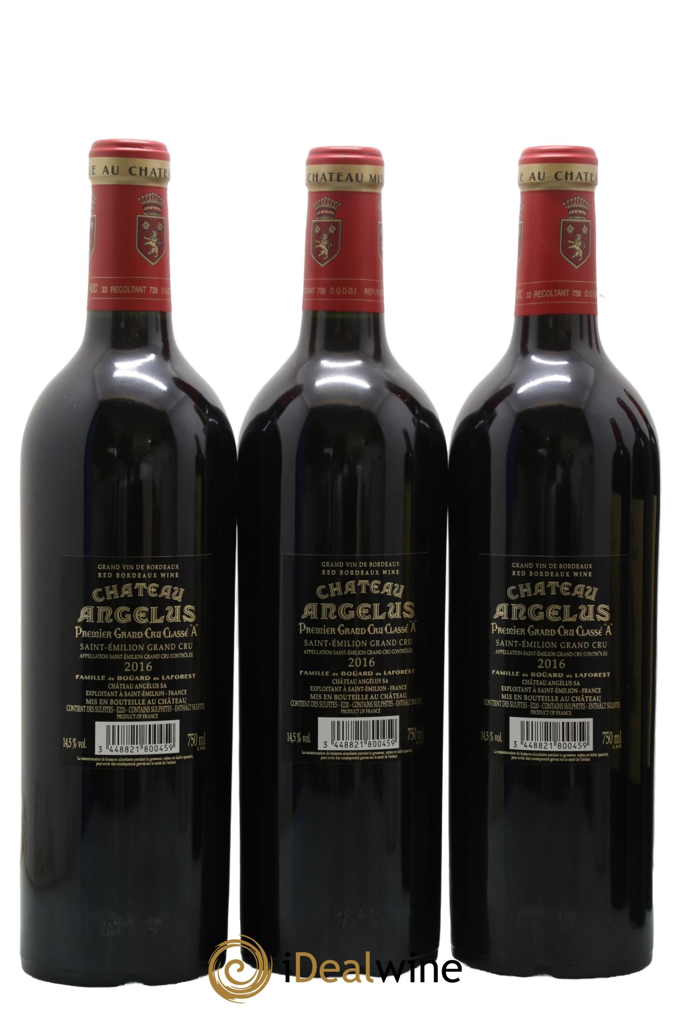 Château Angélus 1er Grand Cru Classé A 2016 - Lot of 6 bottles - 2
