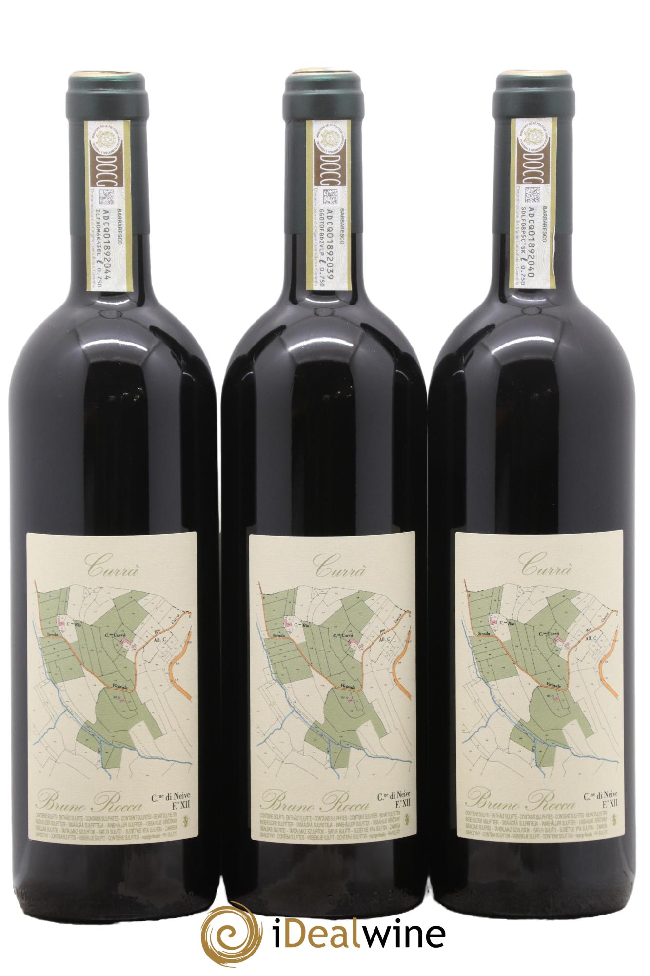 Barbaresco DOCG Currà Riserva Bruno Rocca 2020 - Lot de 3 bouteilles - 1