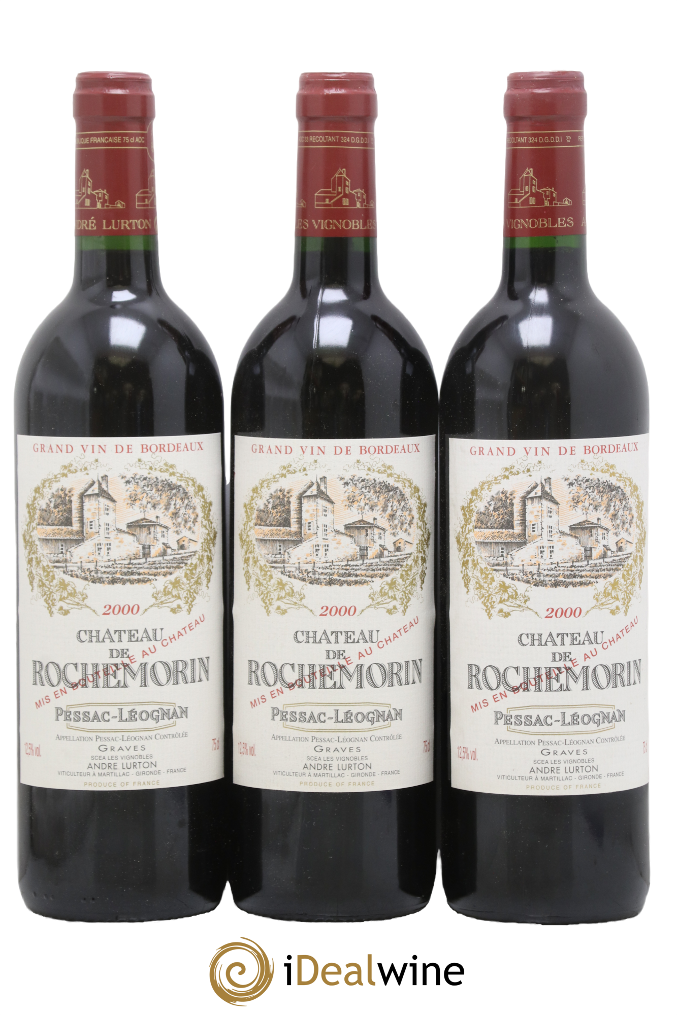 Château de Rochemorin 2000 - Lot de 3 bouteilles - 0