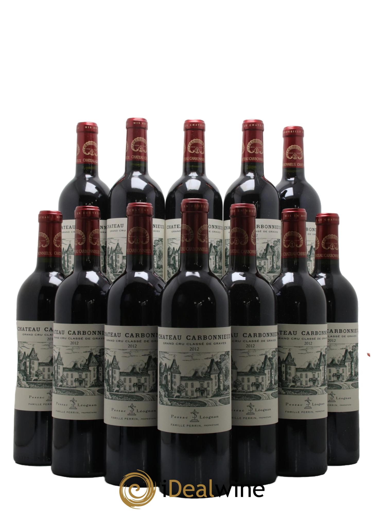 Château Carbonnieux Cru Classé de Graves 2012 - Lot de 12 bouteilles - 0