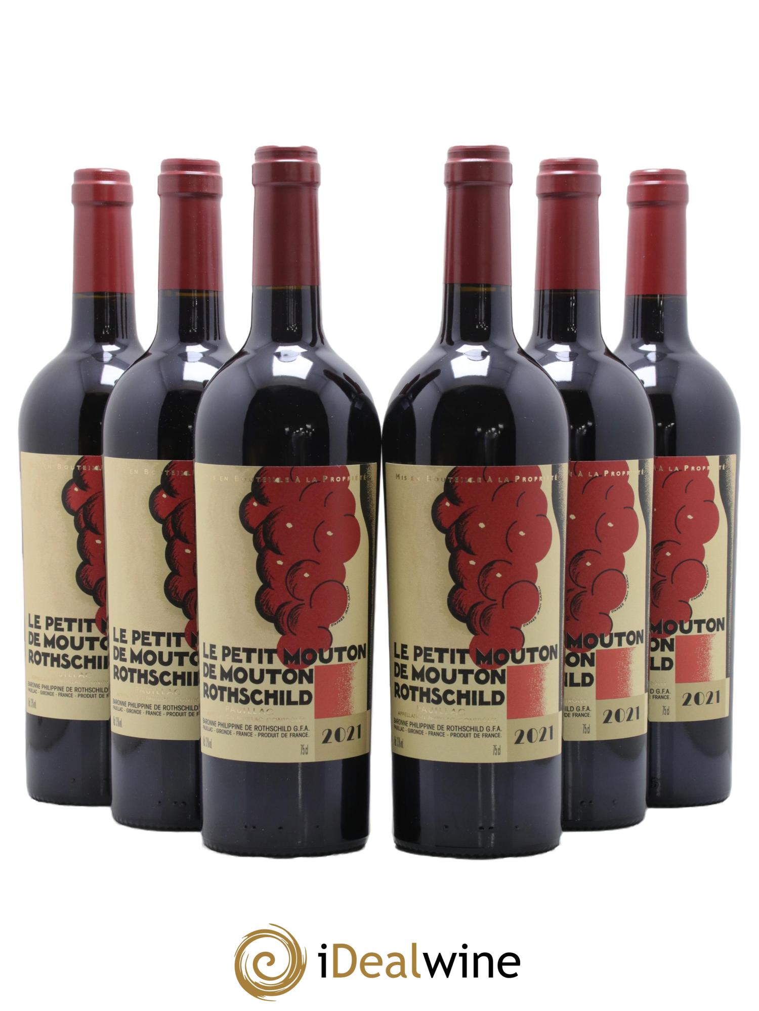 Petit Mouton Second Vin 2021 - Lot de 6 bouteilles - 0