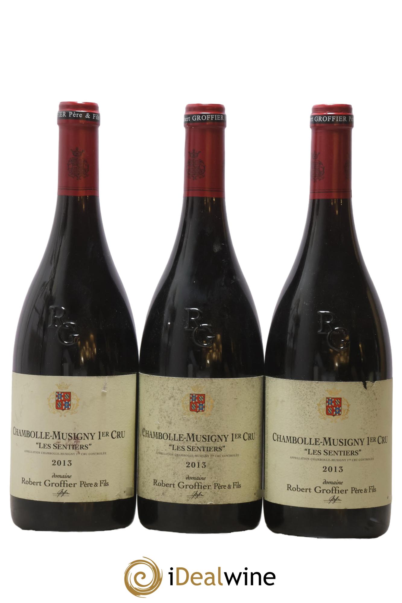 Chambolle-Musigny 1er Cru Les Sentiers Robert Groffier Père & Fils (Domaine) 2013 - Lot de 3 bouteilles - 0