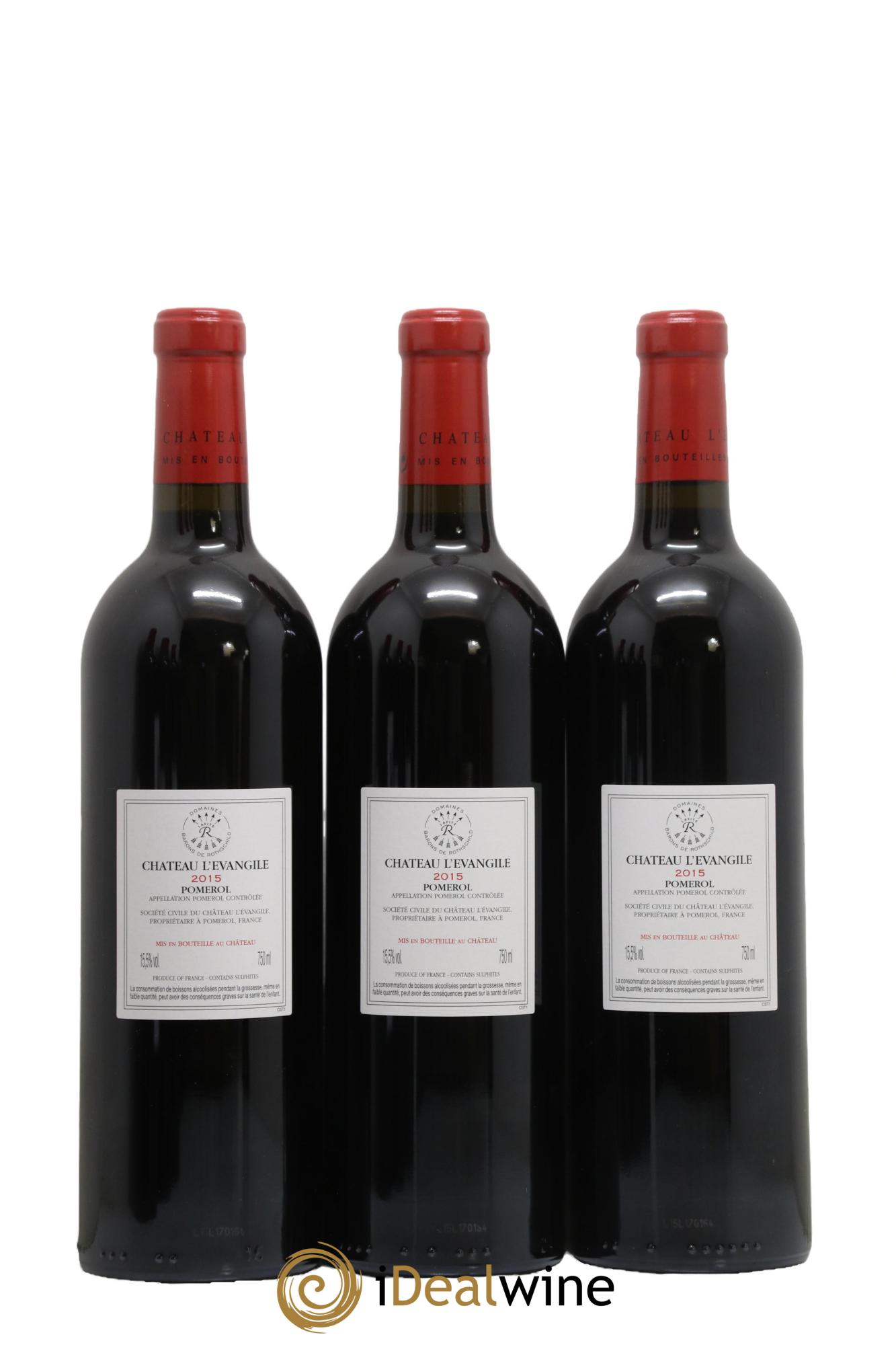 Château l' Évangile 2015 - Lot of 6 bottles - 2