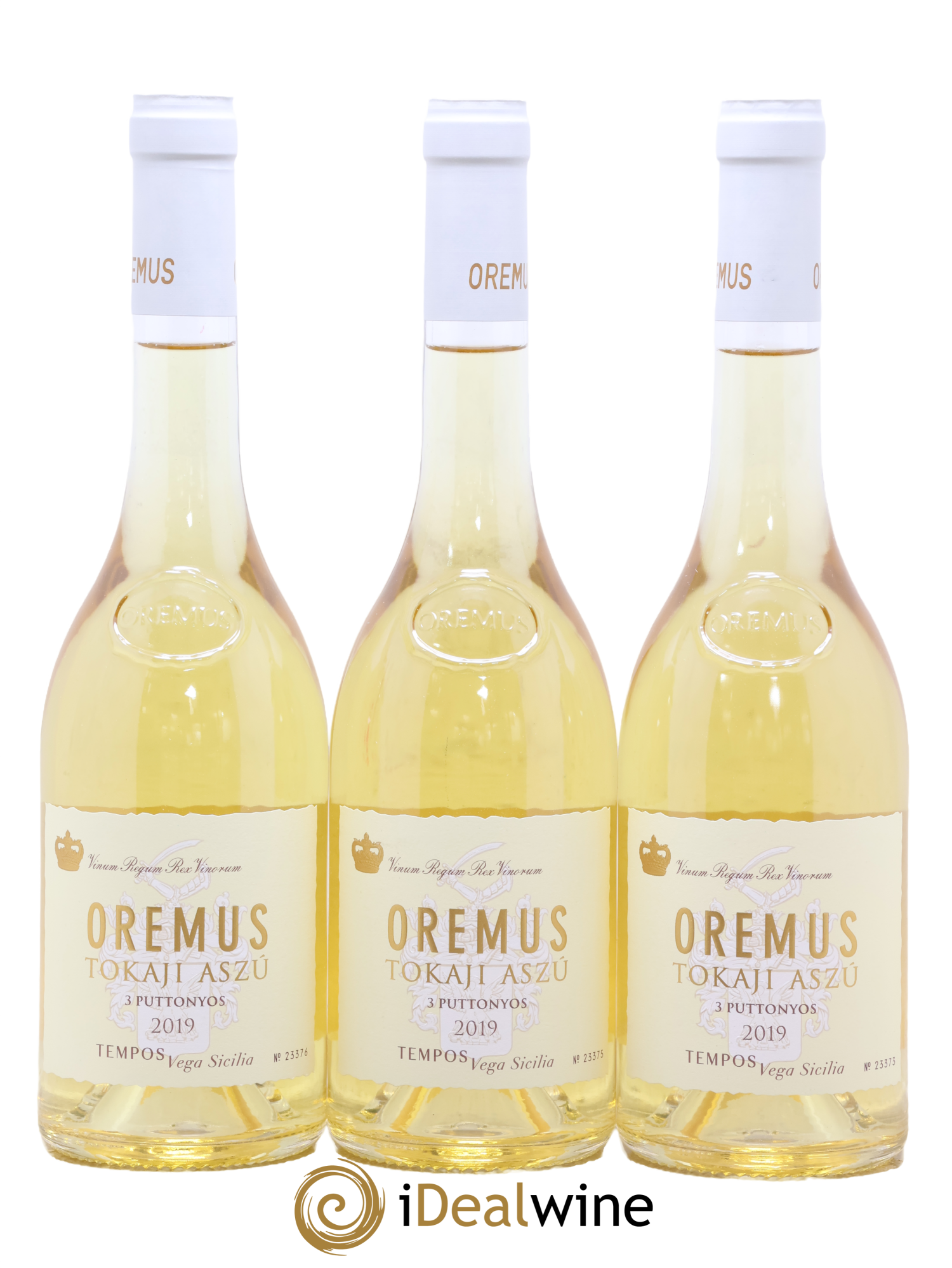 Tokaj Aszu 3 Puttonyos Oremus by Vega Sicilia 2019 - Lot de 3 format 50cls - 0