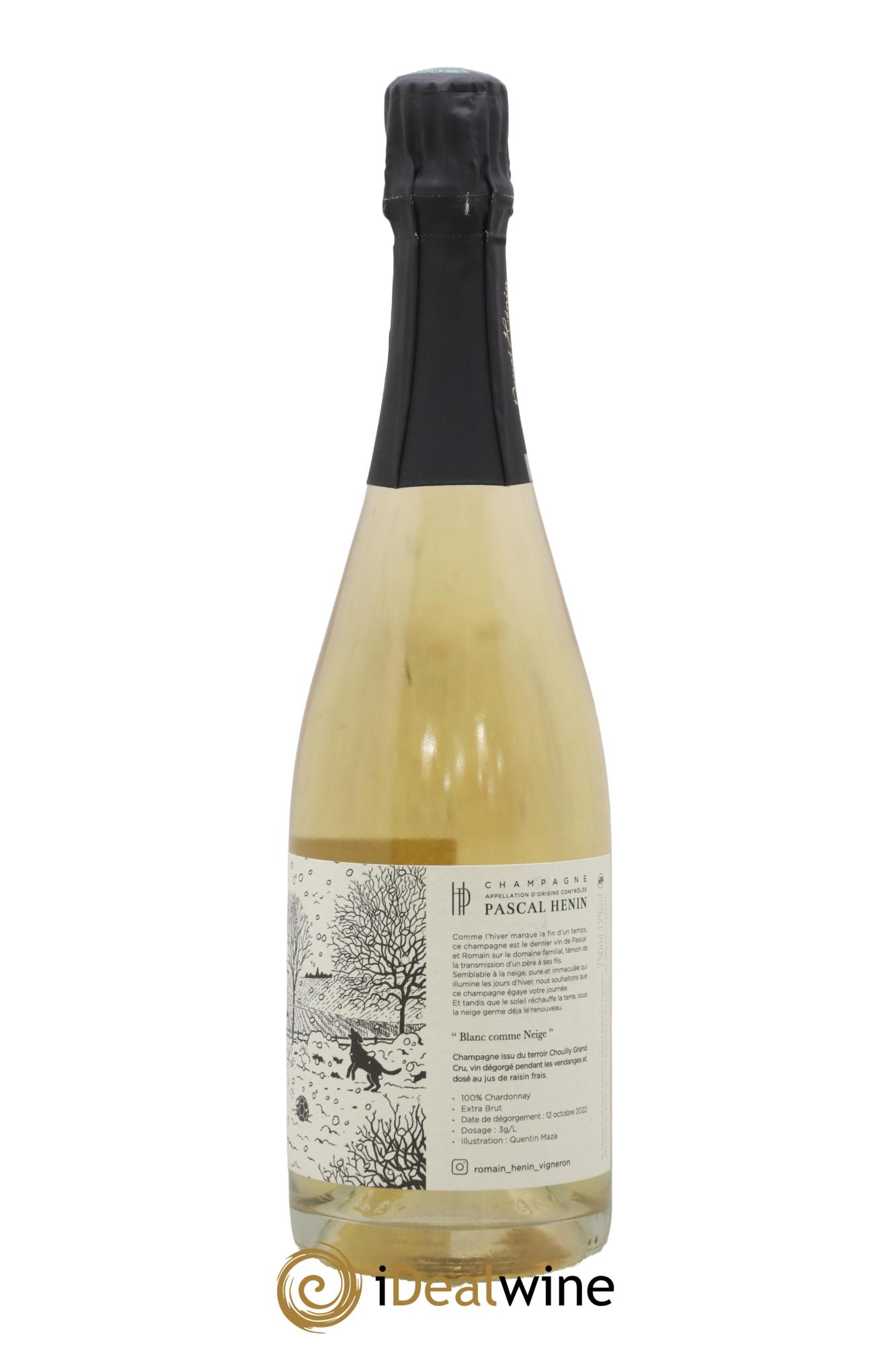 Blanc Comme Neige Pascal Henin - Romain Henin - Lot de 1 bouteille - 1