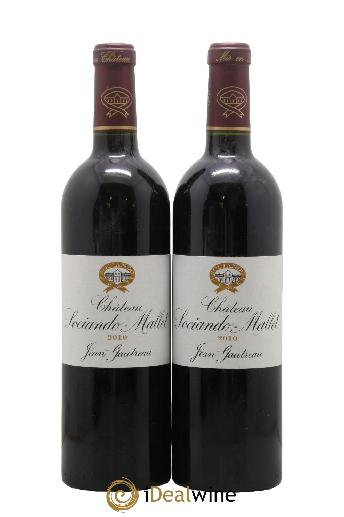 Château Sociando Mallet 2010 - Lot de 2 bouteilles - 0