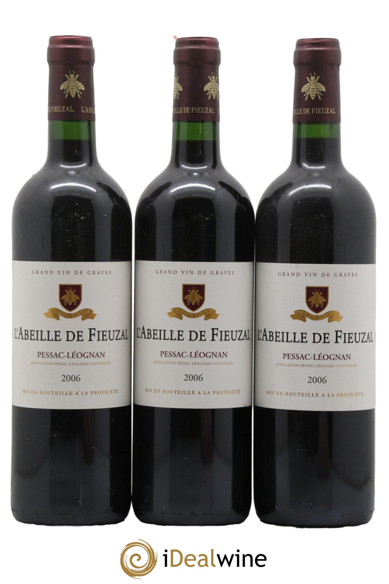 Abeille de Fieuzal 2006 - Lotto di 3 bottiglie - 0