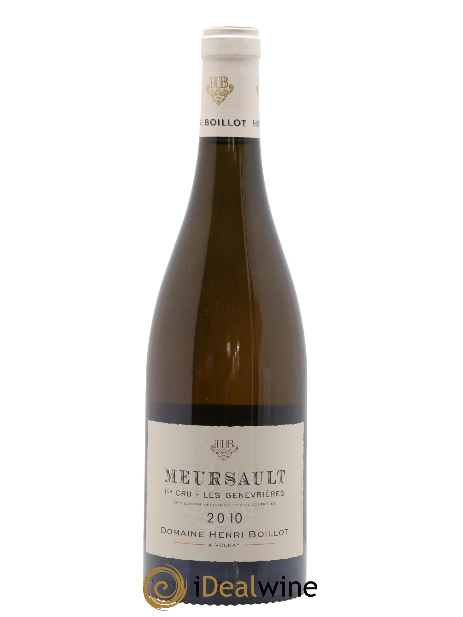 Meursault 1er Cru Les Genevrières Henri Boillot (Domaine) 2010 - Lot de 1 bouteille - 0
