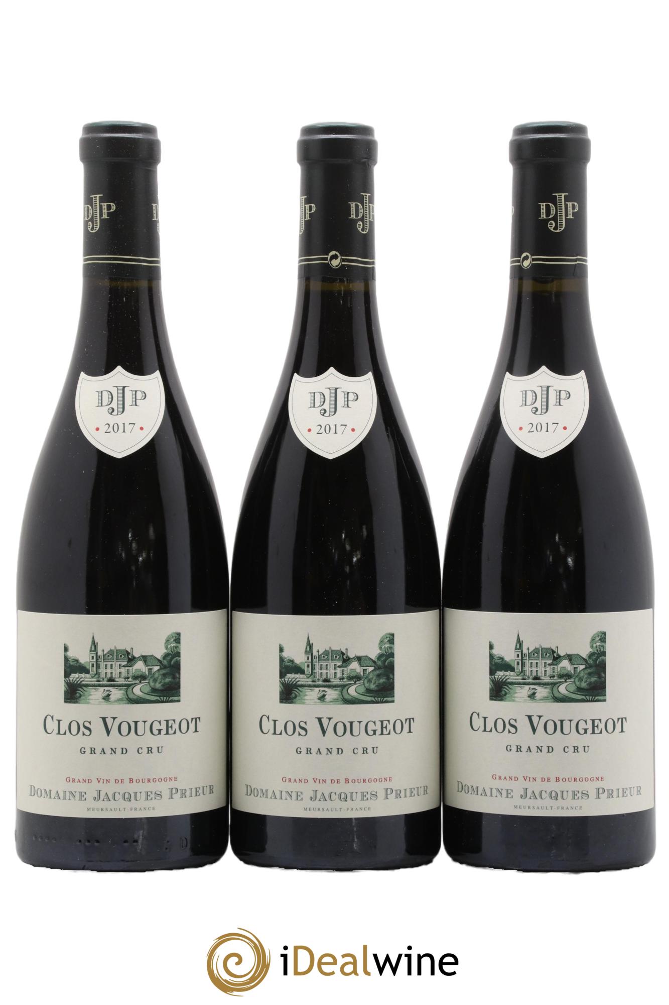 Clos de Vougeot Grand Cru Jacques Prieur (Domaine) 2017 - Lot of 3 bottles - 0