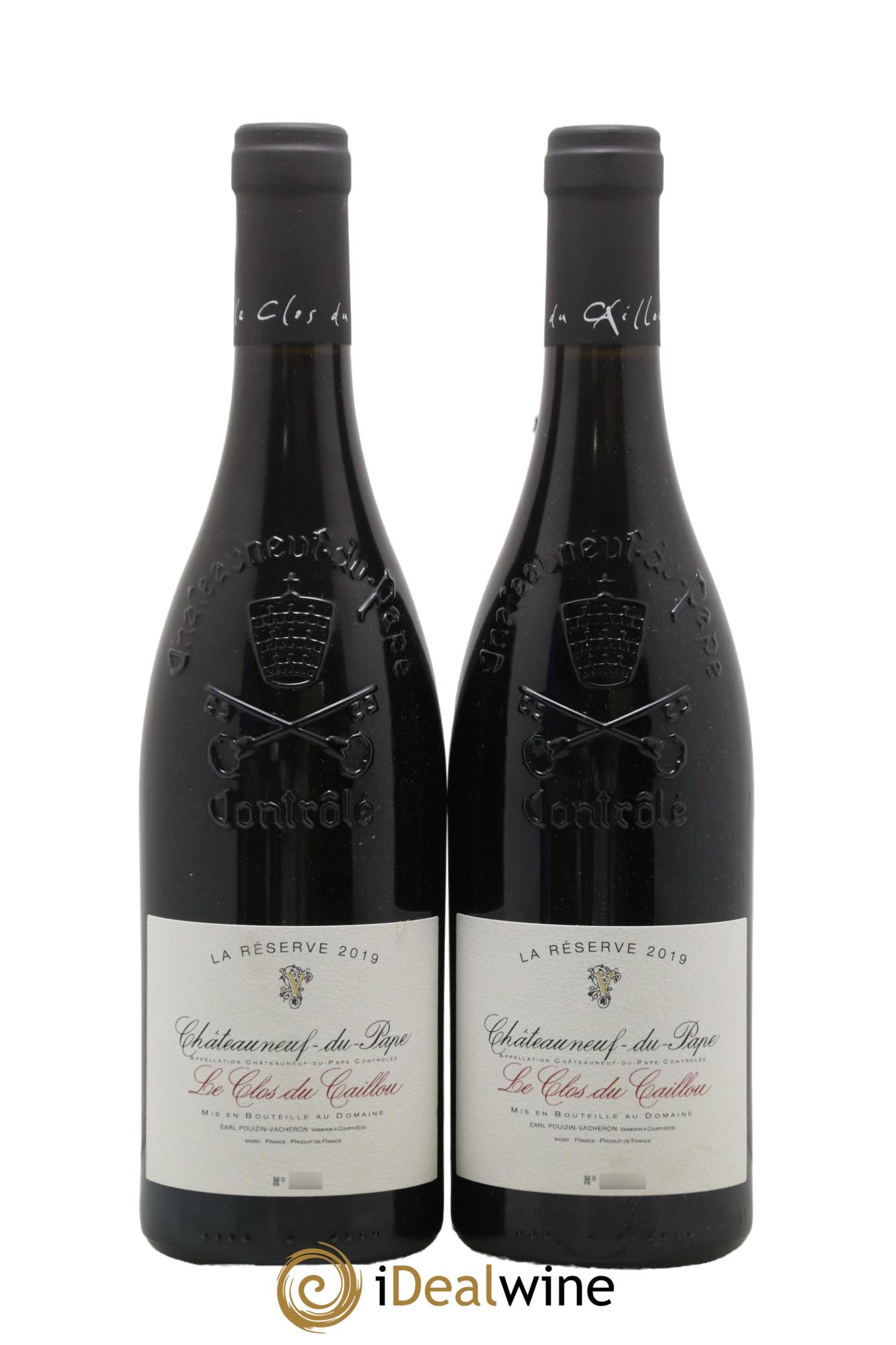 Châteauneuf-du-Pape Domaine Le Clos du Caillou Réserve Sylvie Vacheron 2019 - Lot of 2 bottles - 0