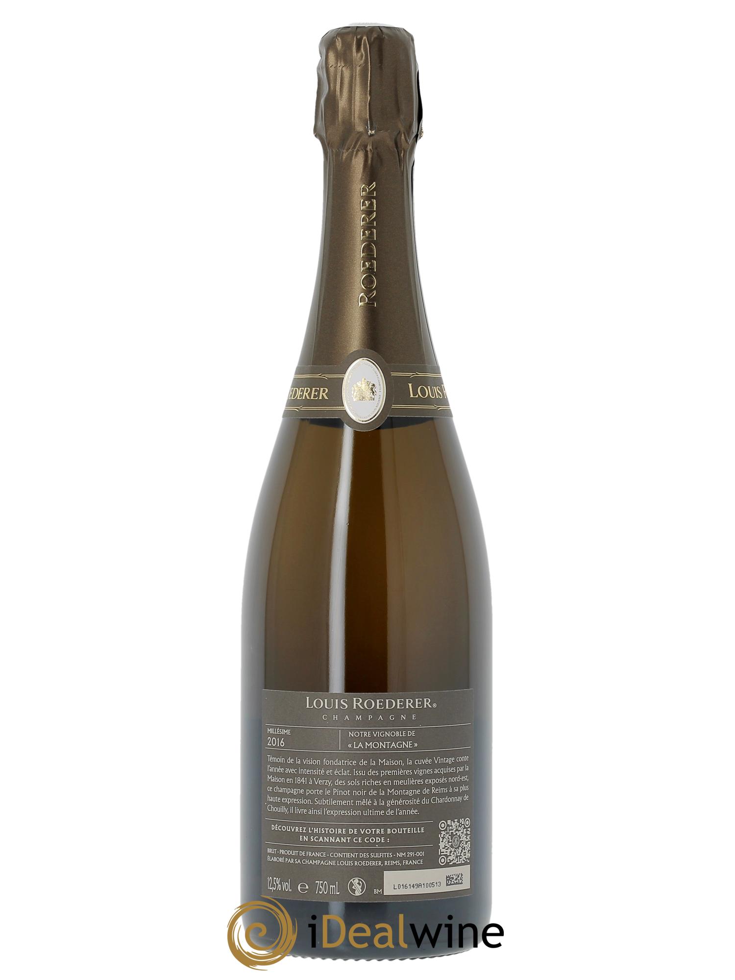 Millésimé Brut Louis Roederer 2016 - Lot de 1 bouteille - 2
