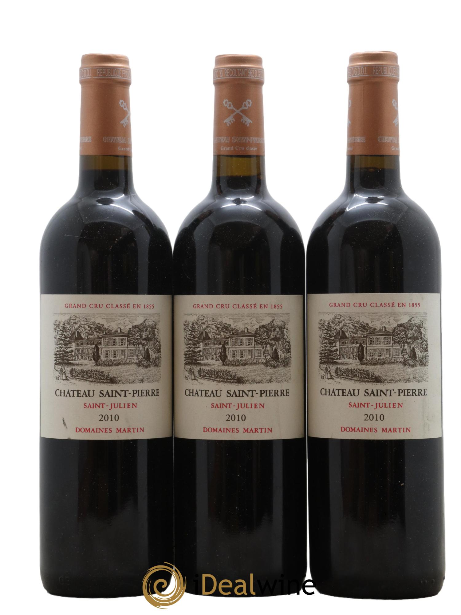 Château Saint-Pierre 4ème Grand Cru Classé 2010 - Lot de 6 bouteilles - 1