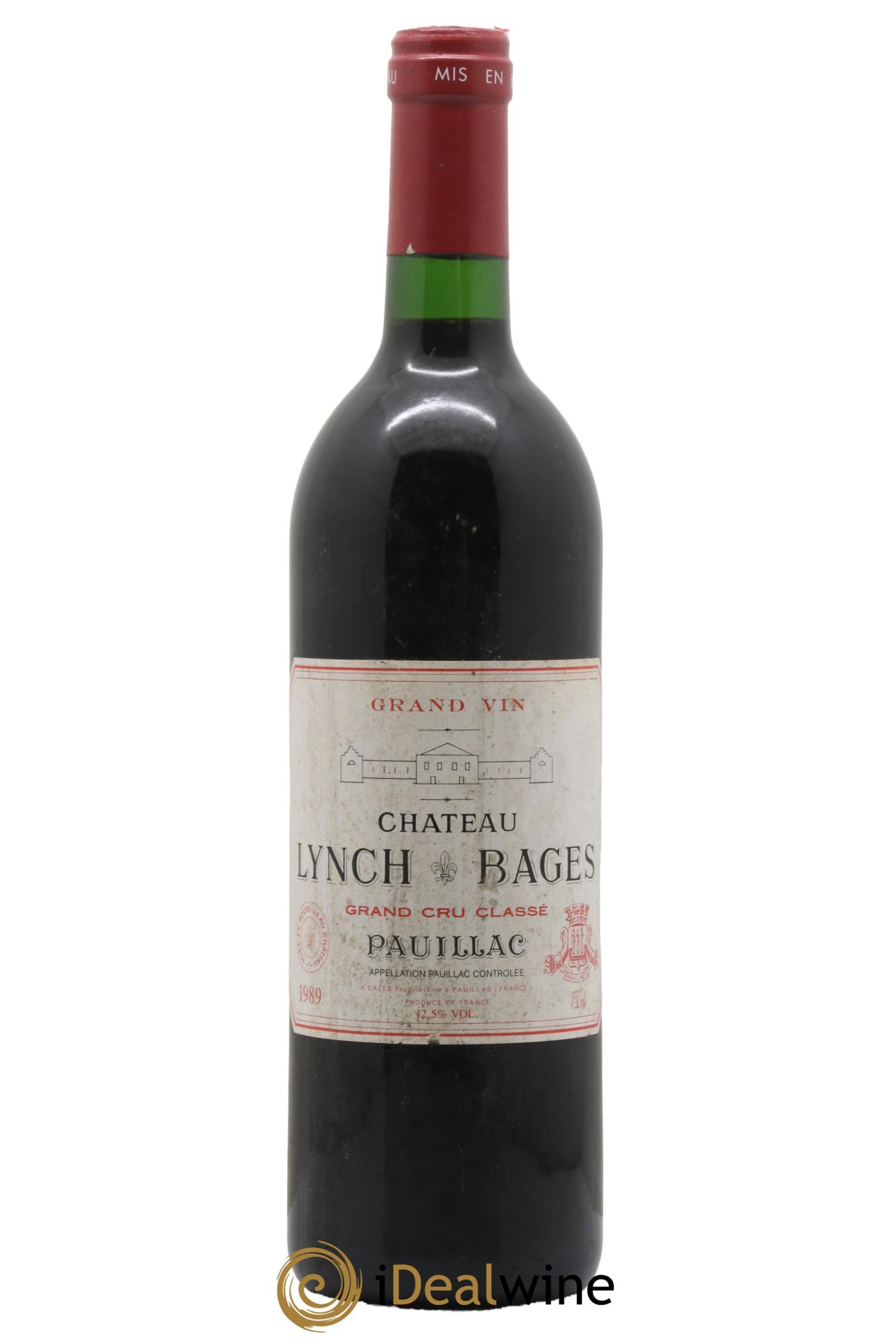 Château Lynch Bages 5ème Grand Cru Classé 1989 - Lot de 1 bouteille - 0
