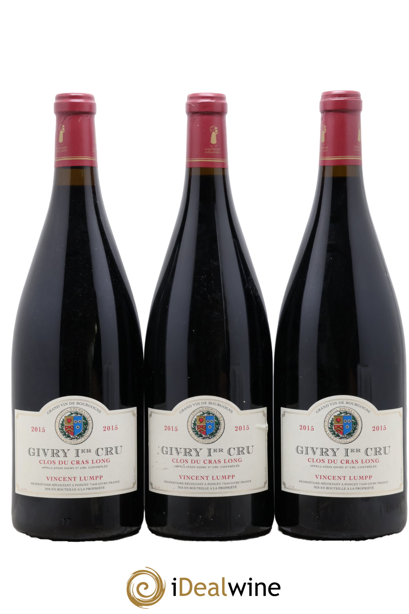 Givry 1er Cru Clos du Cras Long François Lumpp (Domaine) 2015 - Lot de 3 magnums - 0