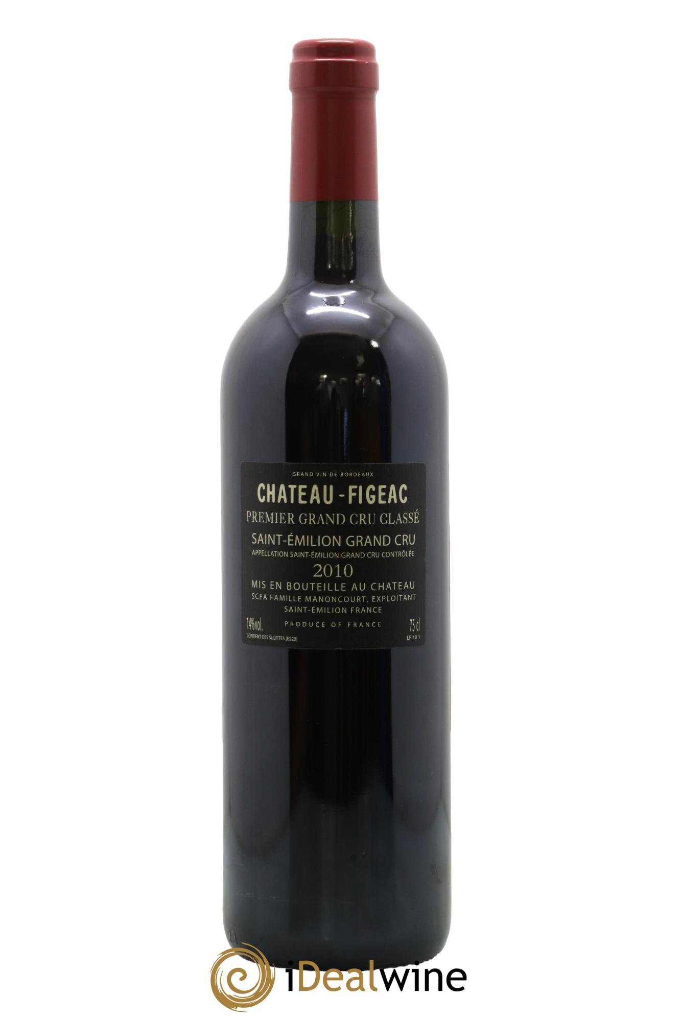 Château Figeac 1er Grand Cru Classé A 2010 - Lot de 1 bouteille - 1