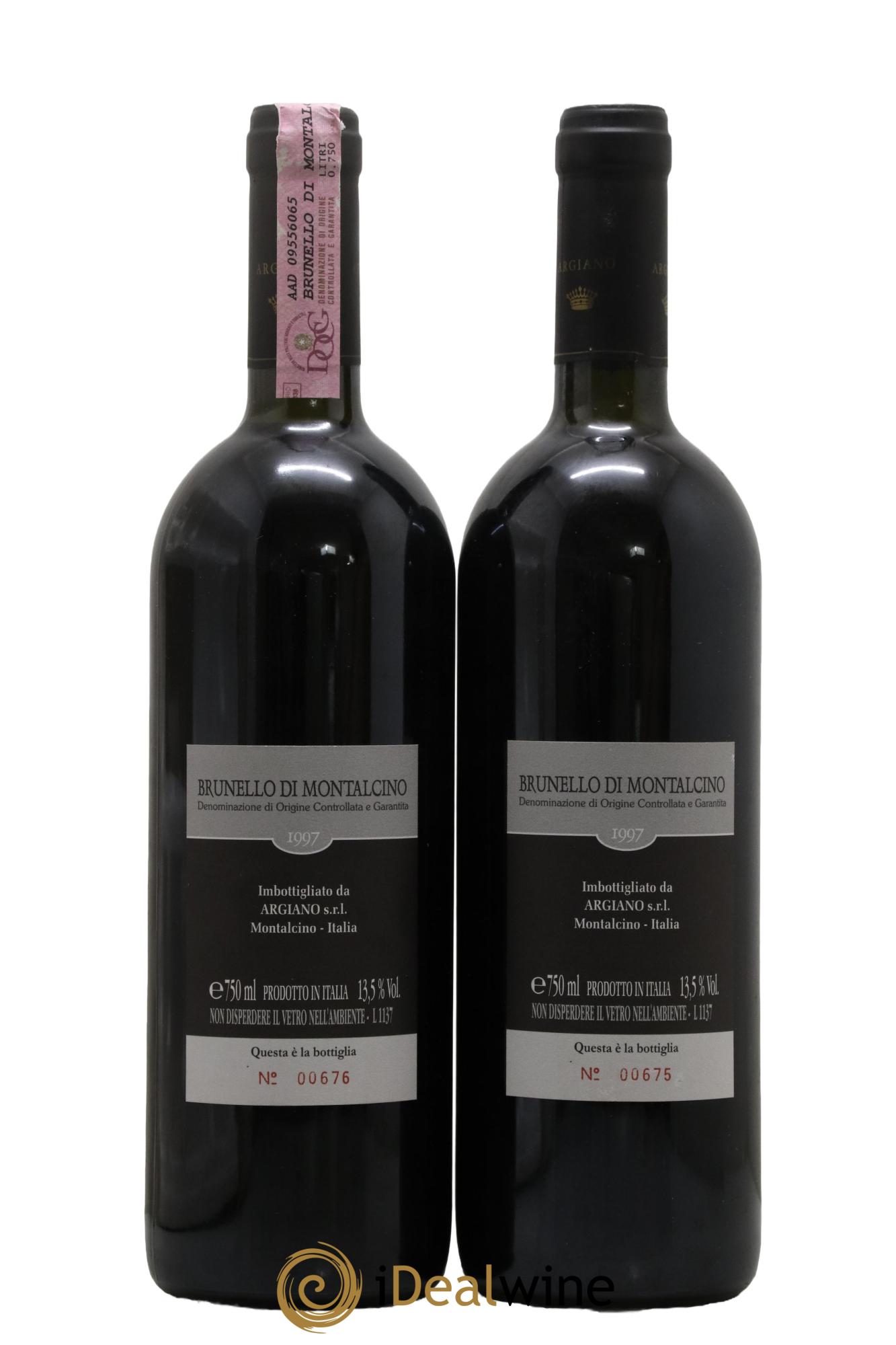 Brunello di Montalcino DOCG Argiano 1997 - Lot de 2 bouteilles - 1