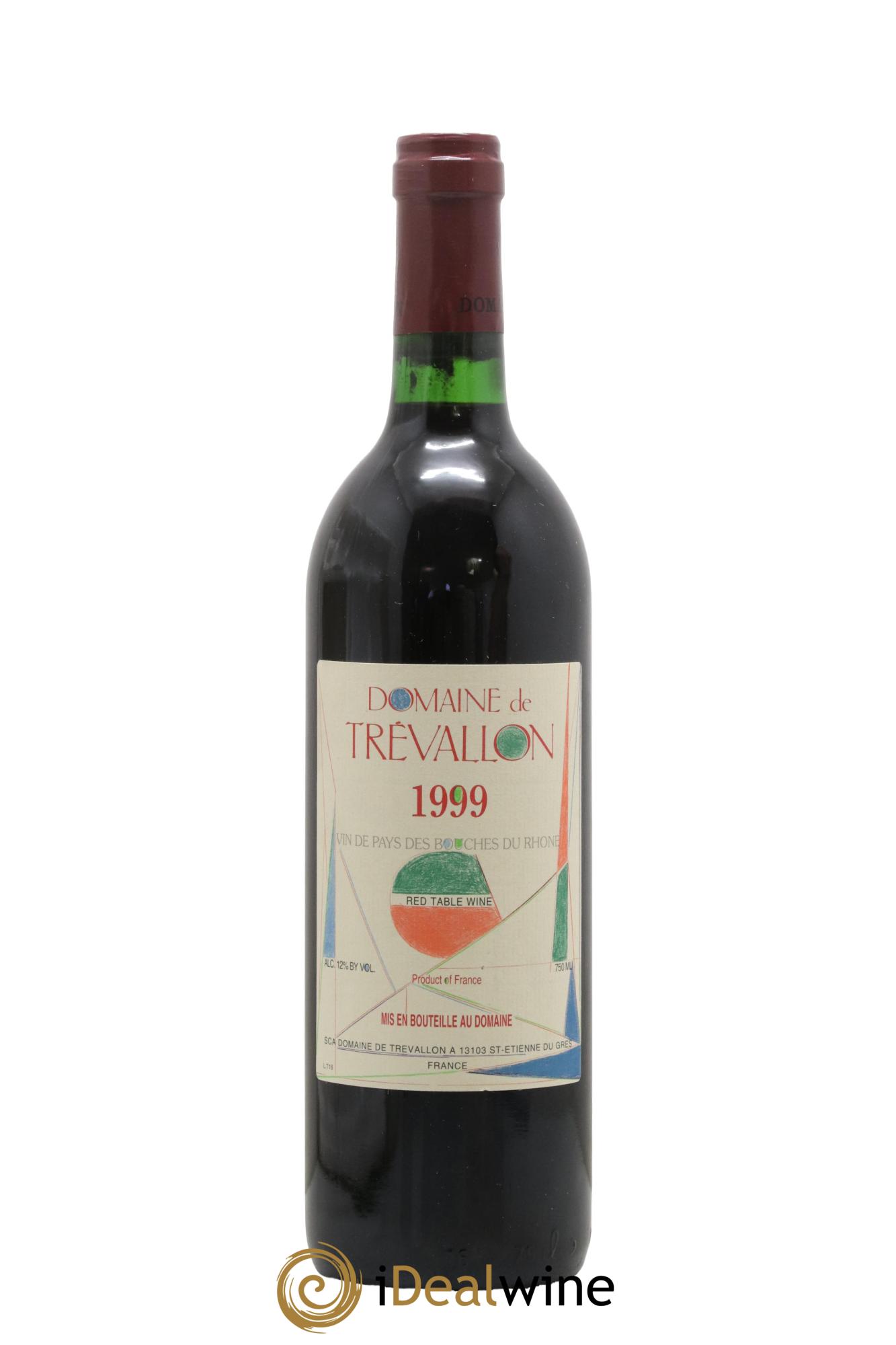 VDP Bouches du Rhône Trévallon (Domaine de) Eloi Dürrbach 1999 - Lot of 1 bottle - 0